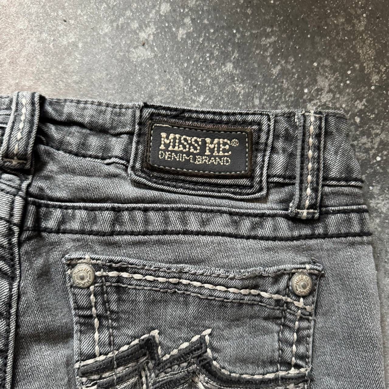 Japanese Brand × Miss Me × Vintage Miss Me Vintage Y2K Gothic Washed Skinny Jeans Size 28" / US 6 / IT 42 - 7 Thumbnail