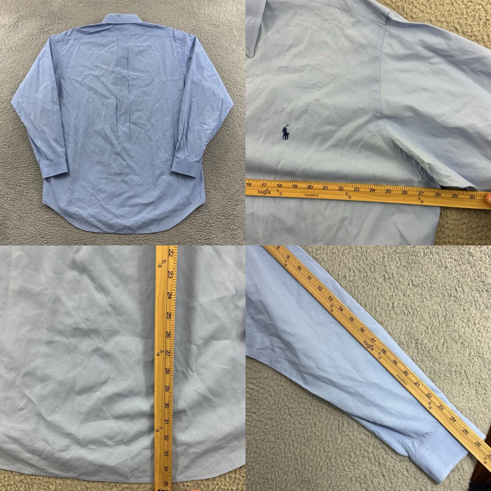 Polo Ralph Lauren Polo Ralph Lauren Button-Down Shirt XL Big Blue Stripe Pony Blake Casual Mens Size US XL / EU 56 / 4 - 8 Thumbnail