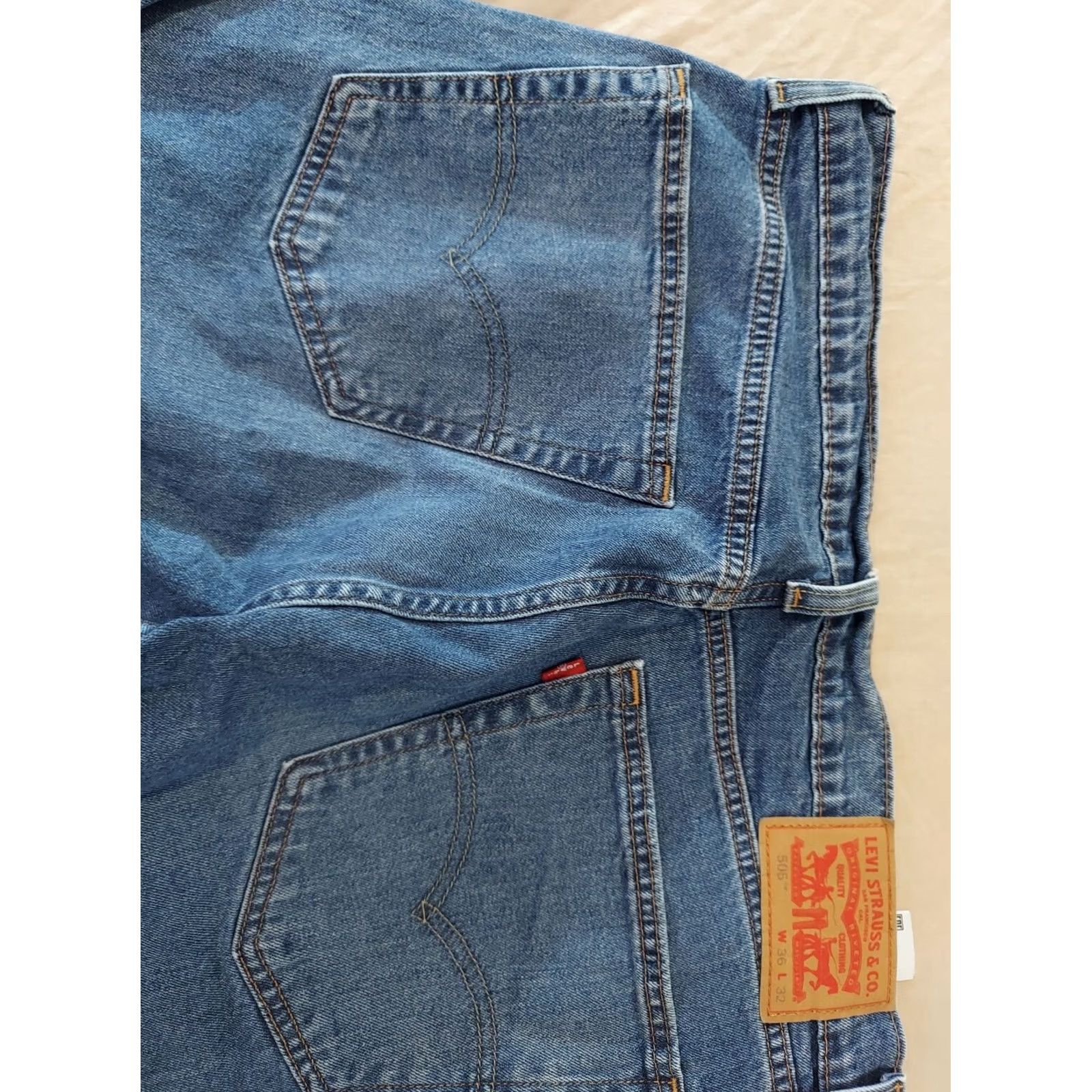 Levi's Levi'S Mens 36x32 Blue Denim Jeans Size US 36 / EU 52 - 2 Thumbnail