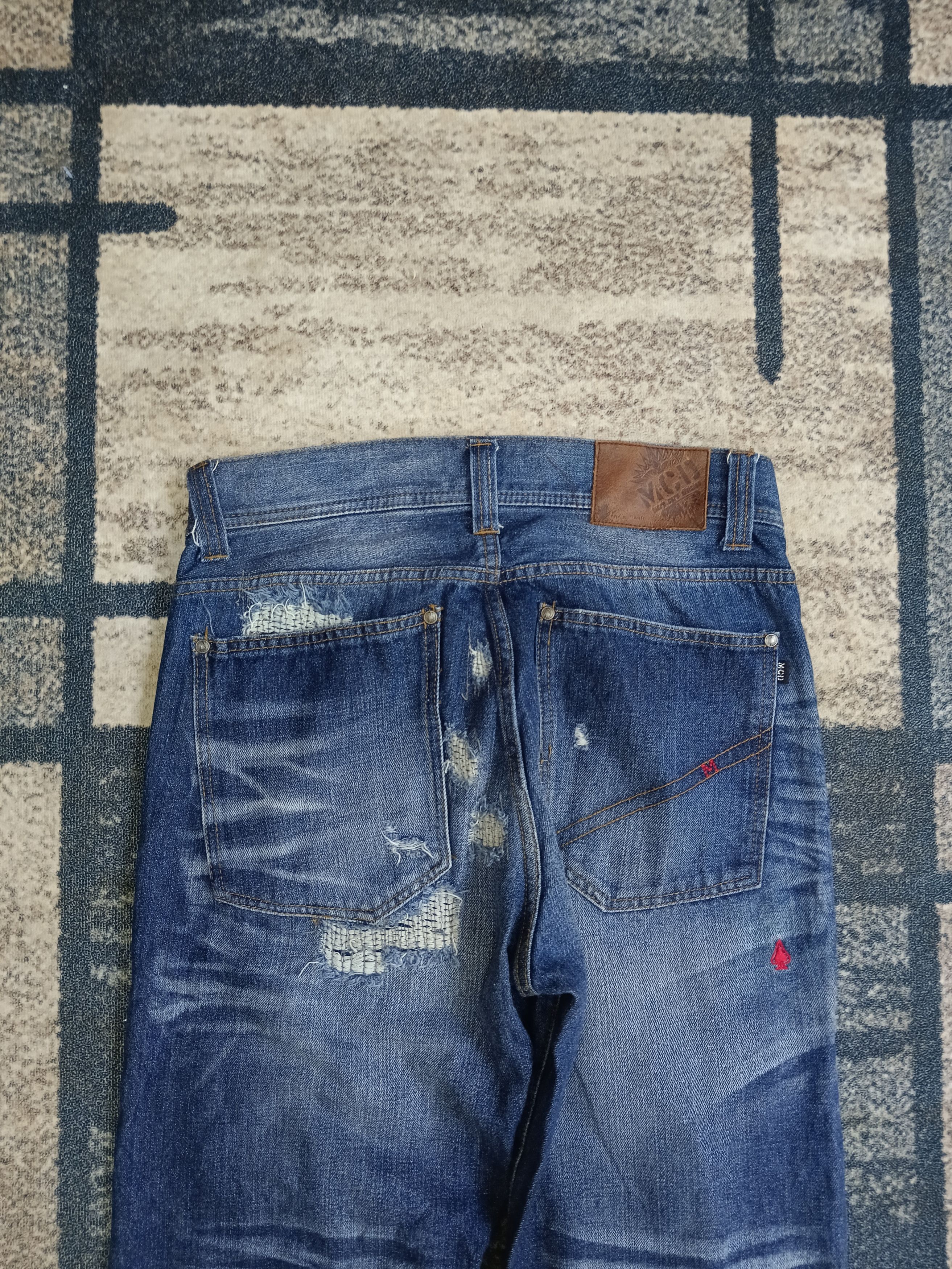 Japanese Brand M.C.D ART&CRAFT DISTRESSED DENIM PANTS Size US 32 / EU 48 - 4 Thumbnail
