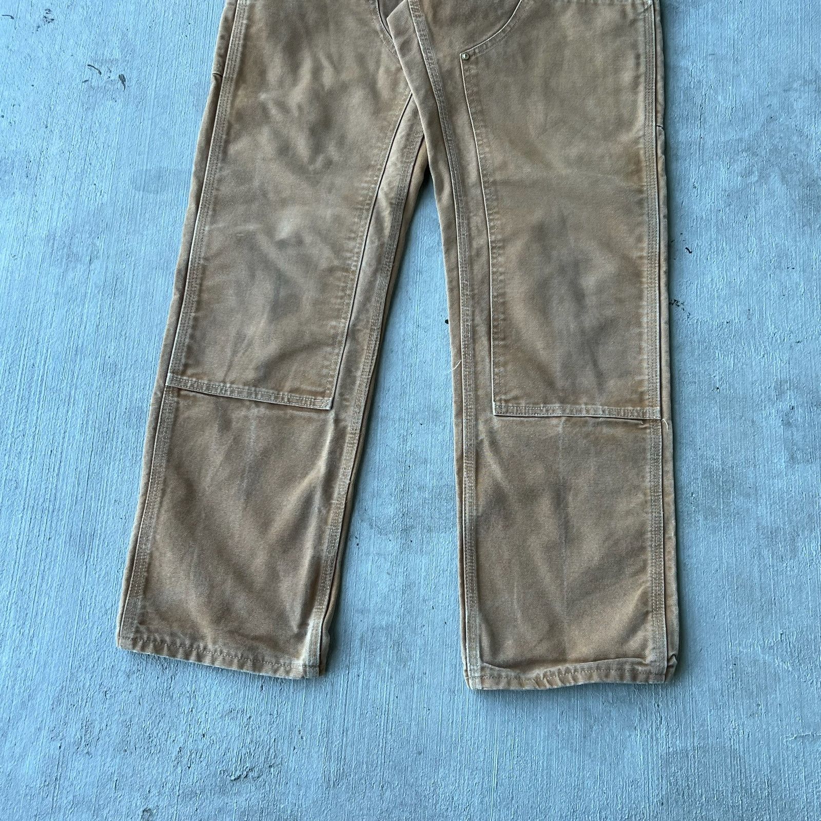 Carhartt × Vintage Carhartt brown double knee work wear carpenter pants Size US 27 - 3 Thumbnail