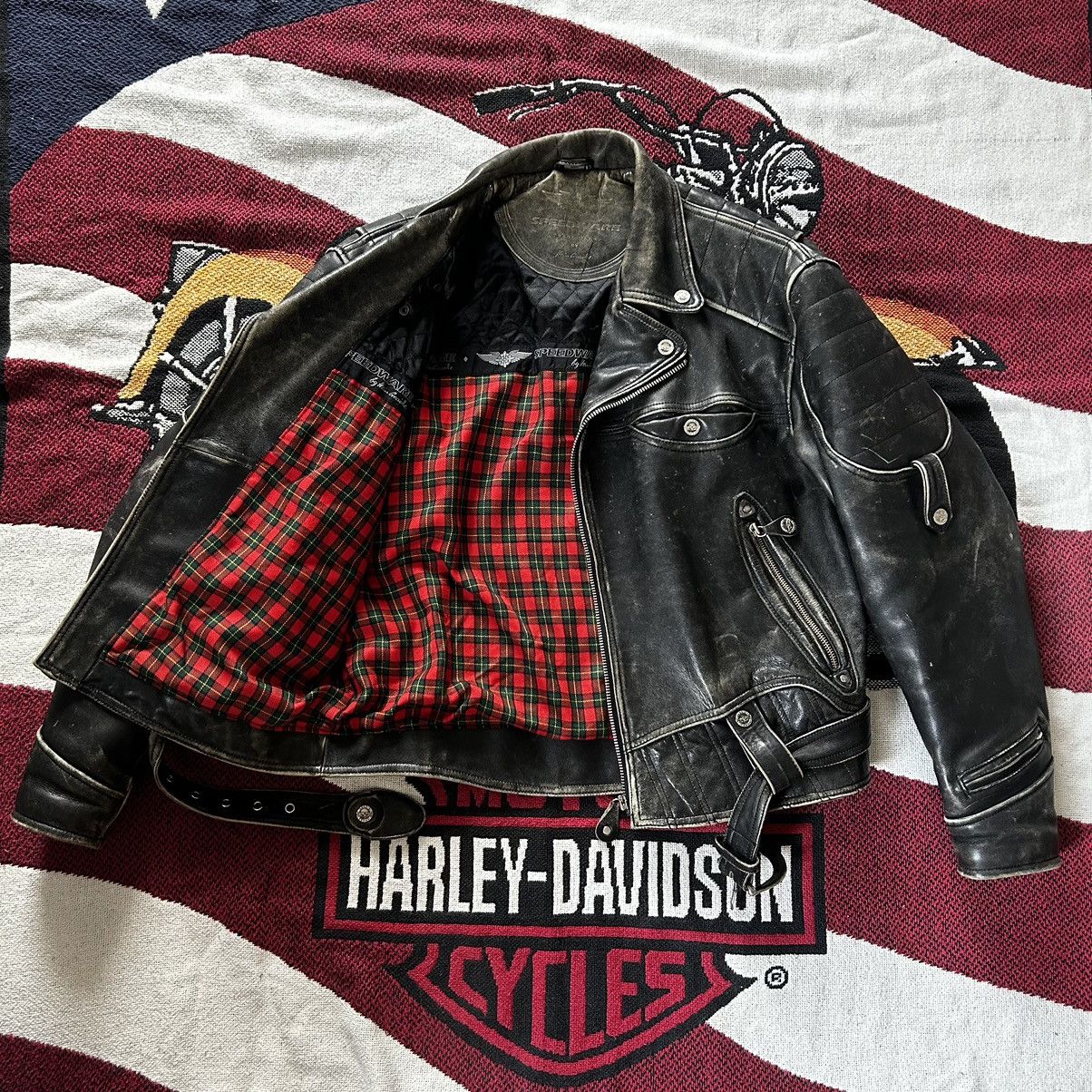 Brockum × Guns N' Roses × Vintage Guns N’ Roses 1994 heavy ramones leather jacket brockum Size US L / EU 52-54 / 3 - 8 Thumbnail