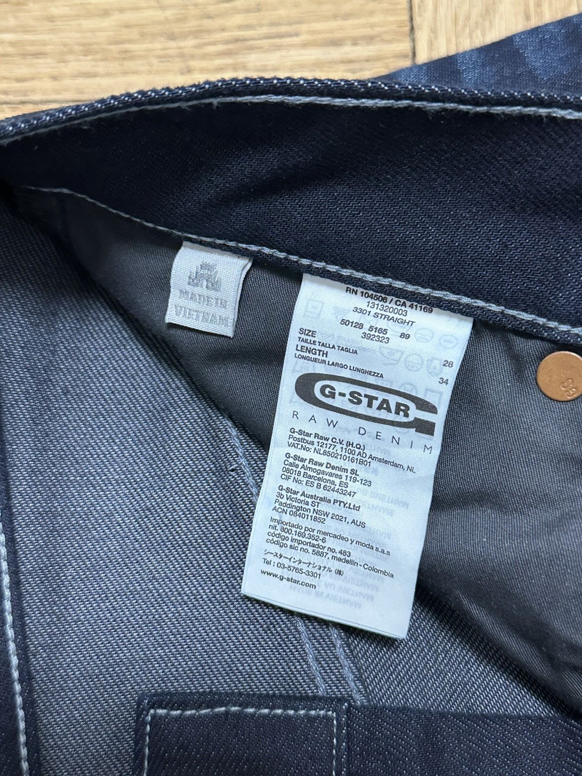 G-Star Men’s G-Star Raw Jeans Size 28/34 New Size US 28 / EU 44 - 7 Thumbnail