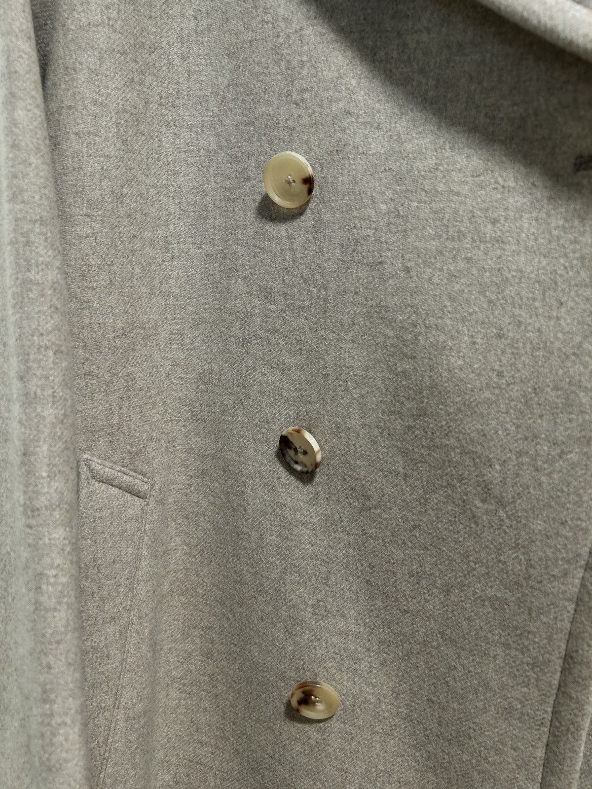 Auralee LIGHT MELTON DOUBLE-BREASTED COAT / TOP BEIGE size 3 Size US M / EU 48-50 / 2 - 4 Thumbnail