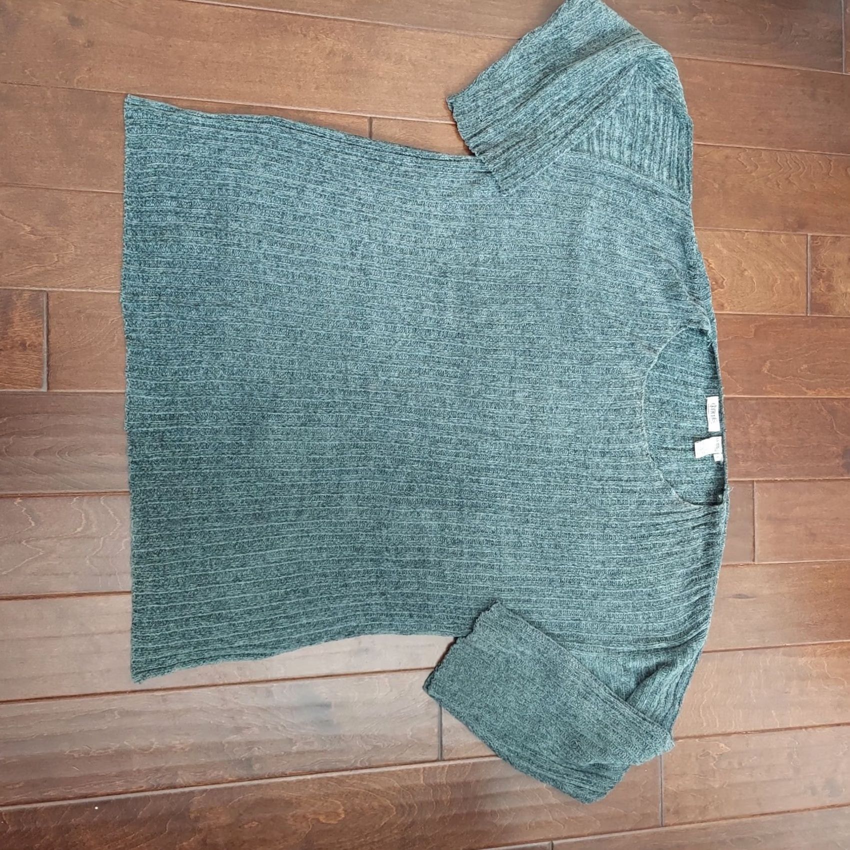 Vintage Spiegel Elements Exclusively Women's Green Long Sleeve Knit Sweater - L, Pullover, Regular Fit, Breathable, Rayon Acrylic, Spring Summer, Women Size L / US 10 / IT 46 - 3 Thumbnail