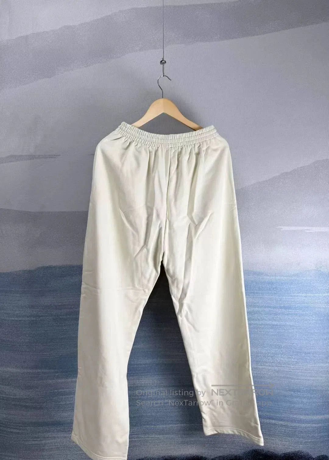 Balenciaga Balenciaga Beige Embroidered Cola Pants XS. Size 26" / US 2 / IT 38 - 3 Thumbnail