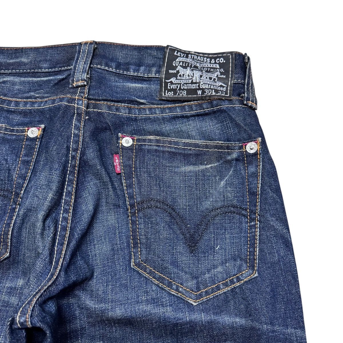 Levi's 2000s Levis 708 Flare Jeans Low Rise Hedi Slimane Size US 30 / EU 46 - 11 Thumbnail