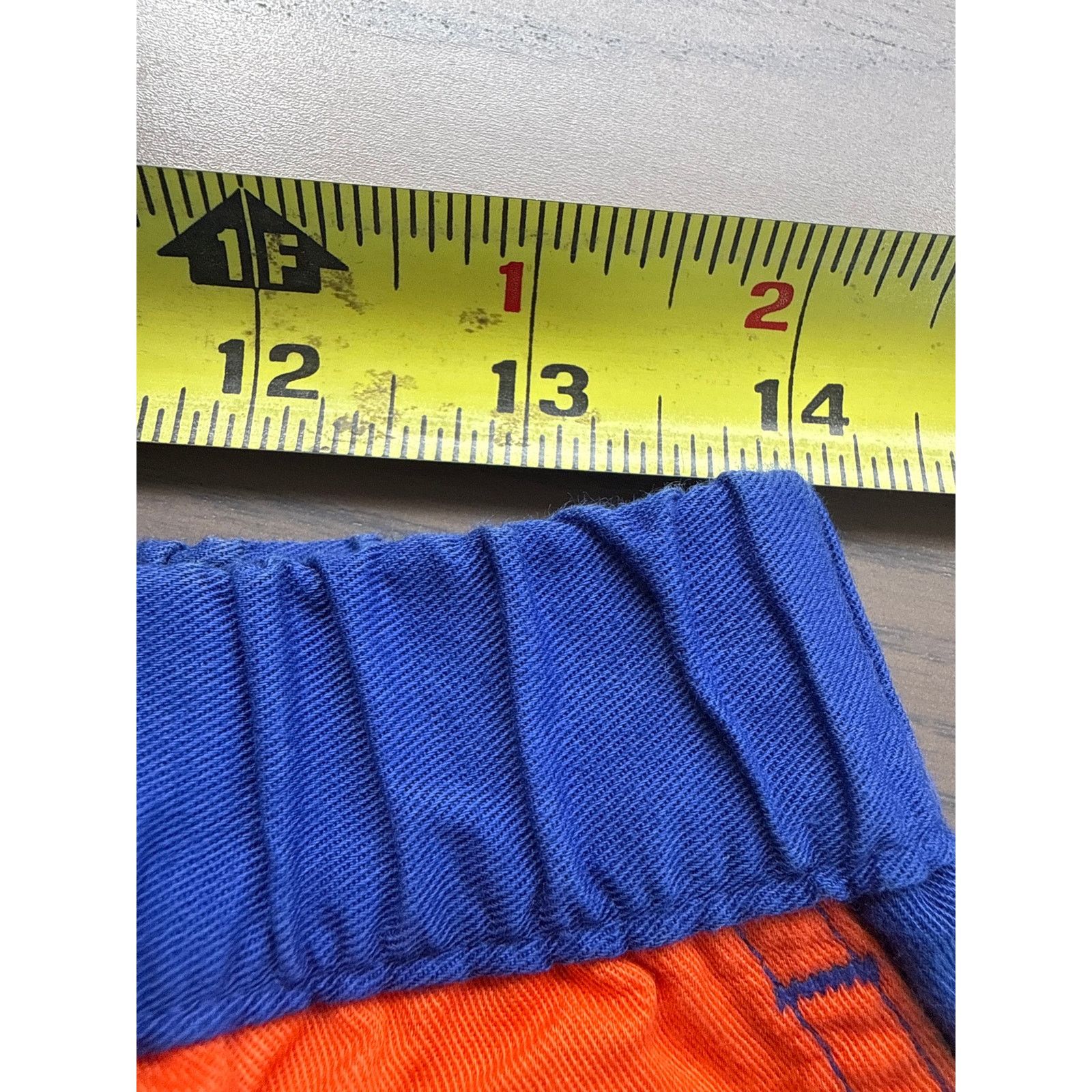 Chubbies Chubbies Checkerboard Cotton Shorts in Blue and Orange Size US 31 - 3 Thumbnail