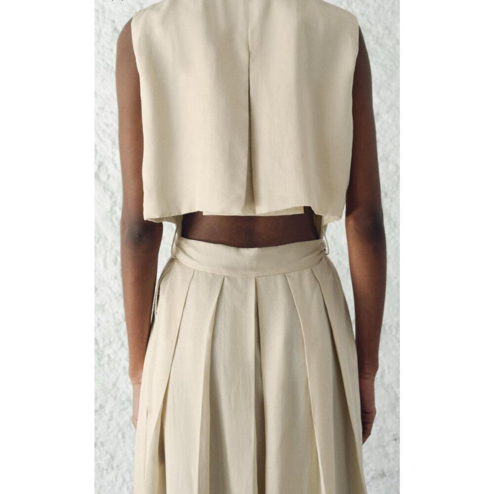 Zara Nwt- Zara DRESS WITH PLEATED BACK ZW COLLECTION-XS Size XS / US 0-2 / IT 36-38 - 2 Thumbnail