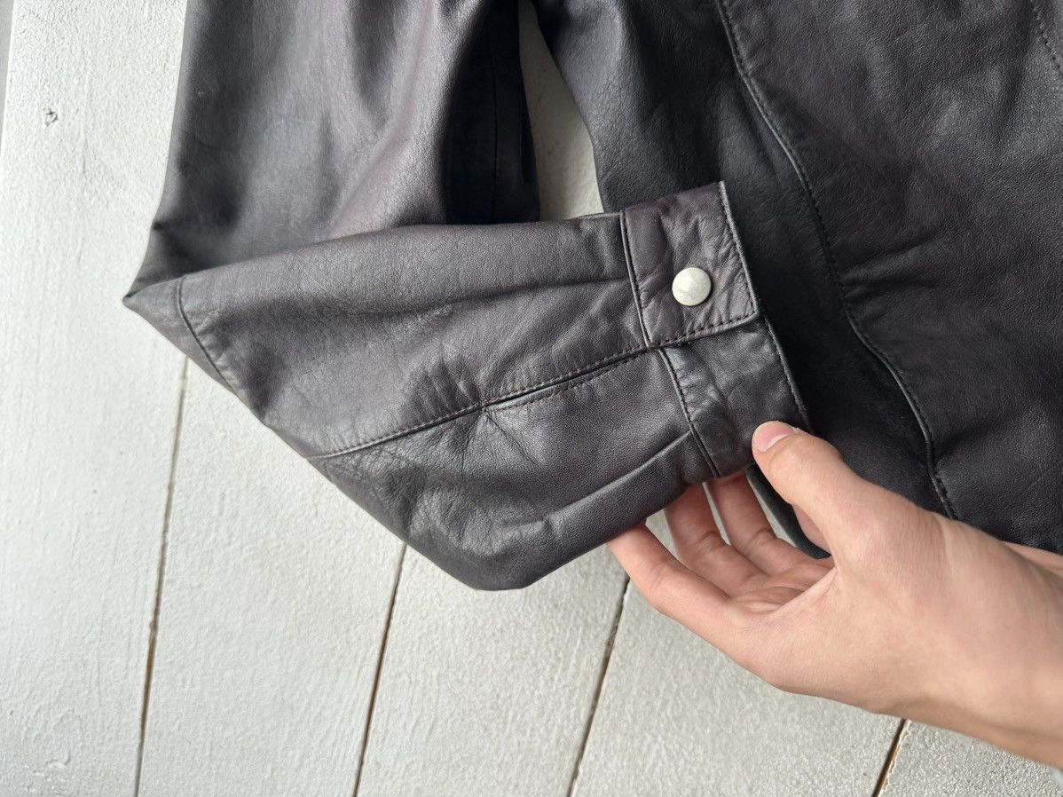 Other 🚨VNTG LEATHER JACKET AVANT GARDE ASYMMETRICAL BLACK MOTO Size US S / EU 44-46 / 1 - 8 Thumbnail