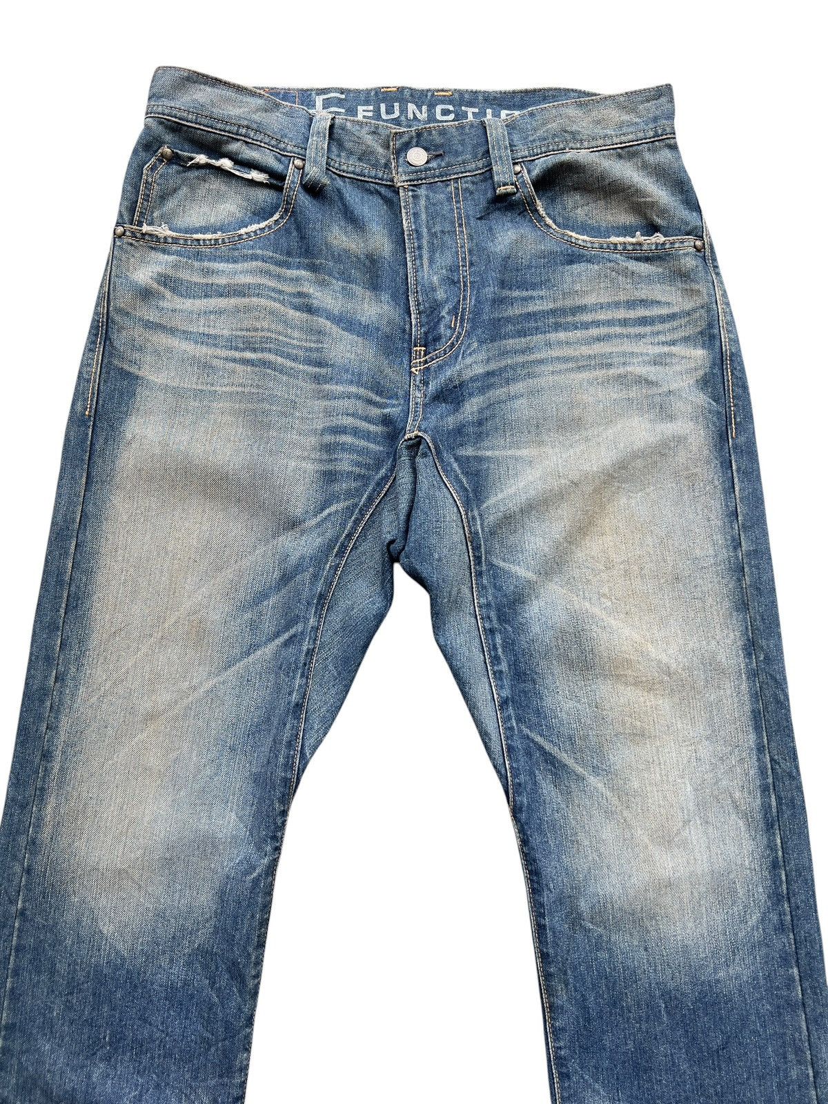 Edwin Vintage Edwin Function Distressed Denim Jeans 35x34 Size US 35 - 4 Thumbnail