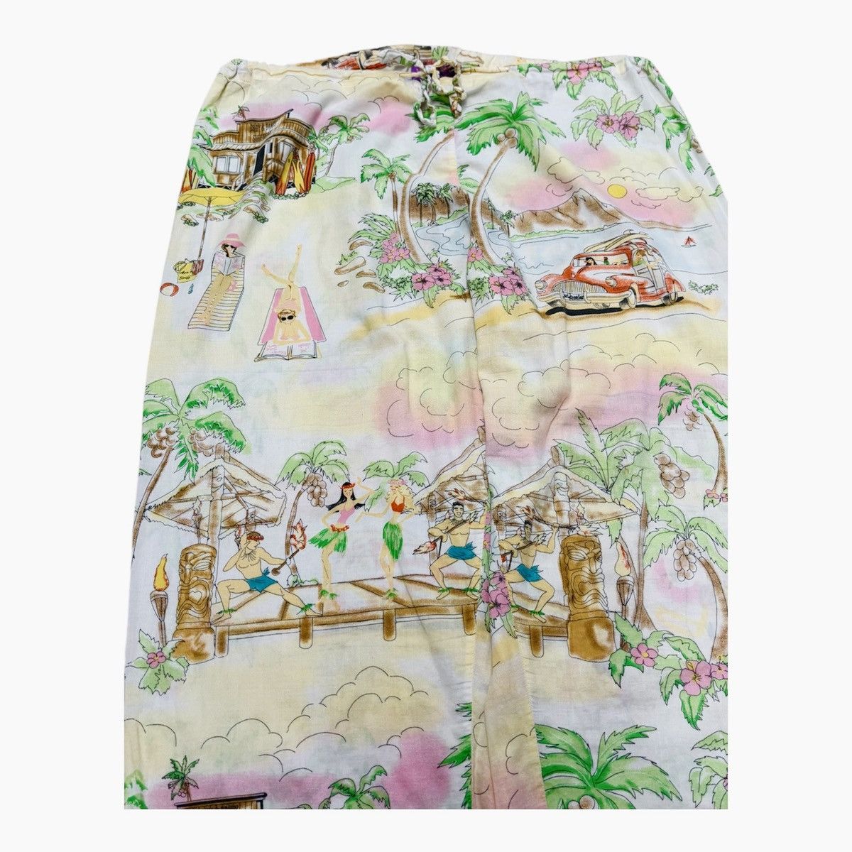Vintage Vintage Hawaii Beach Vibes Wide Legs Pants Women Size L Size 40" / US 18 - 4 Thumbnail