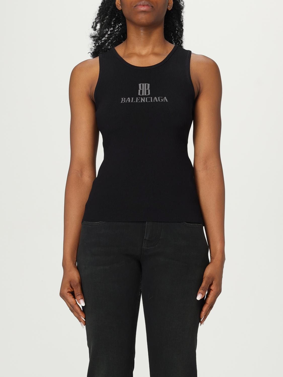Balenciaga Balenciaga T-Shirt Woman Black Size M / US 6-8 / IT 42-44 - 1 Thumbnail