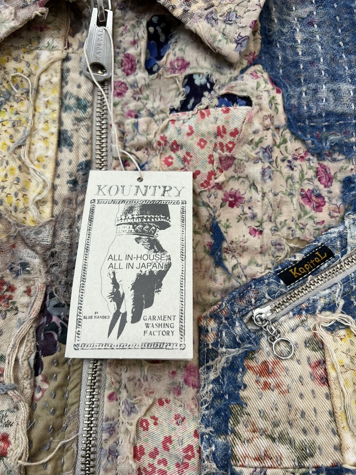 Kapital Kapital Champetre Boro Zip Up Blouson (Virgin Mary) Size US M / EU 48-50 / 2 - 11 Thumbnail