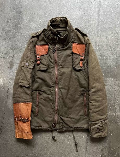 Share Spirit Homme Share spirit gas mask leather jacket | Grailed