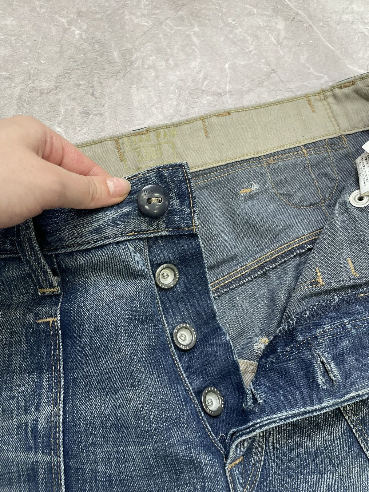 G-Star G Star Raw baggy wide leg Junya Watanabe style jeans pants Size US 33 - 10 Thumbnail