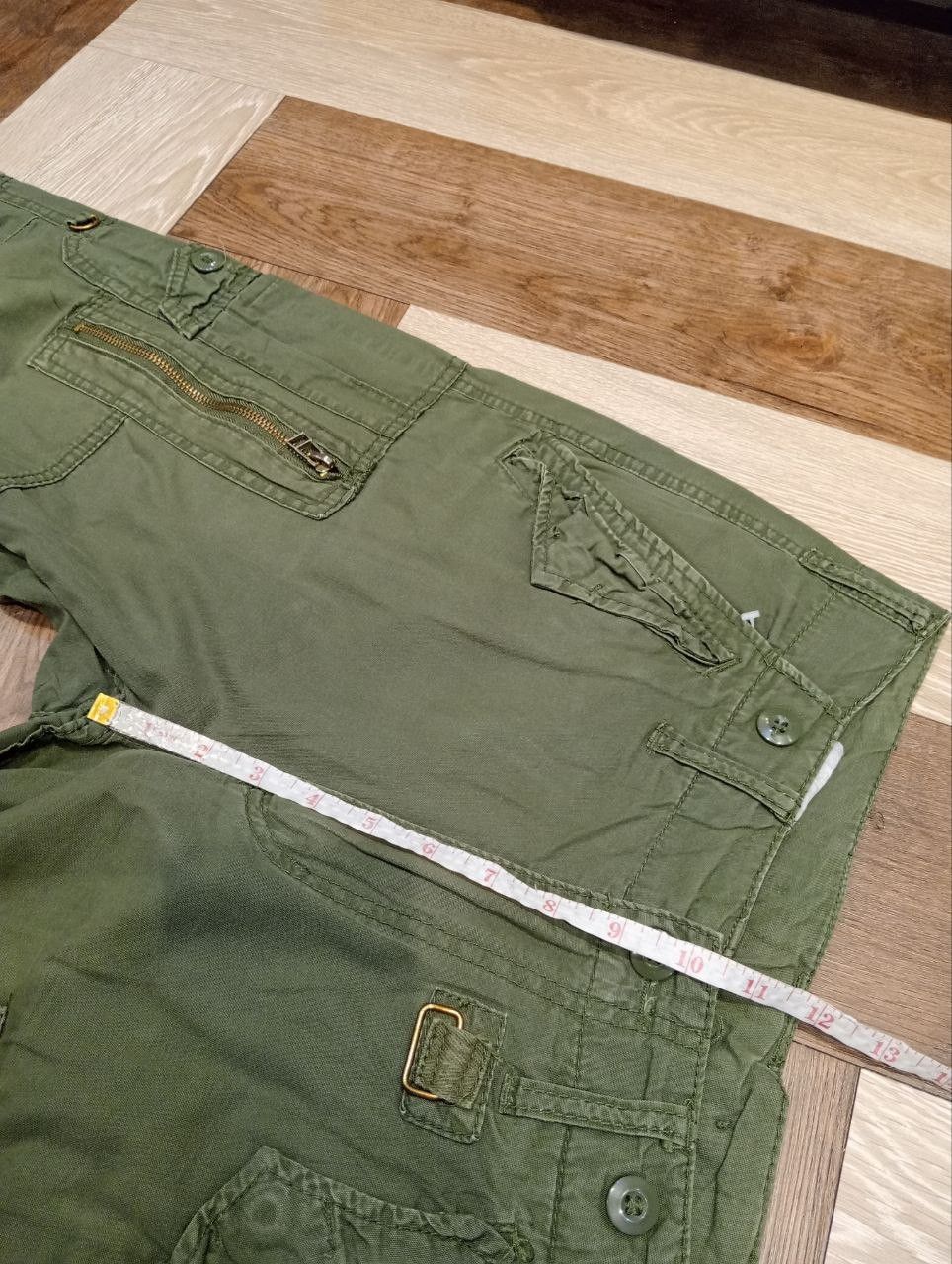 Japanese Brand BALDIA GREEN ARMY MULTIPOCKET CARGO PANTS Size US 32 / EU 48 - 11 Thumbnail