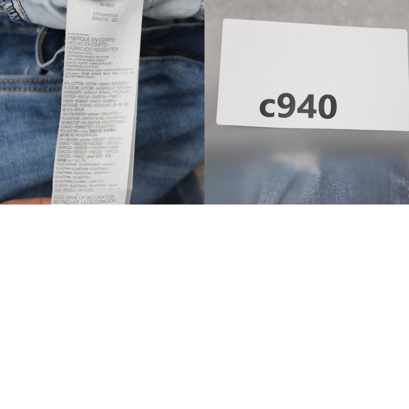 Levi's Levi’s Jeans Womens 16 High Rise Super Skinny Denim Distressed 720 Blue Size 38" / US 16 / IT 52 - 9 Thumbnail