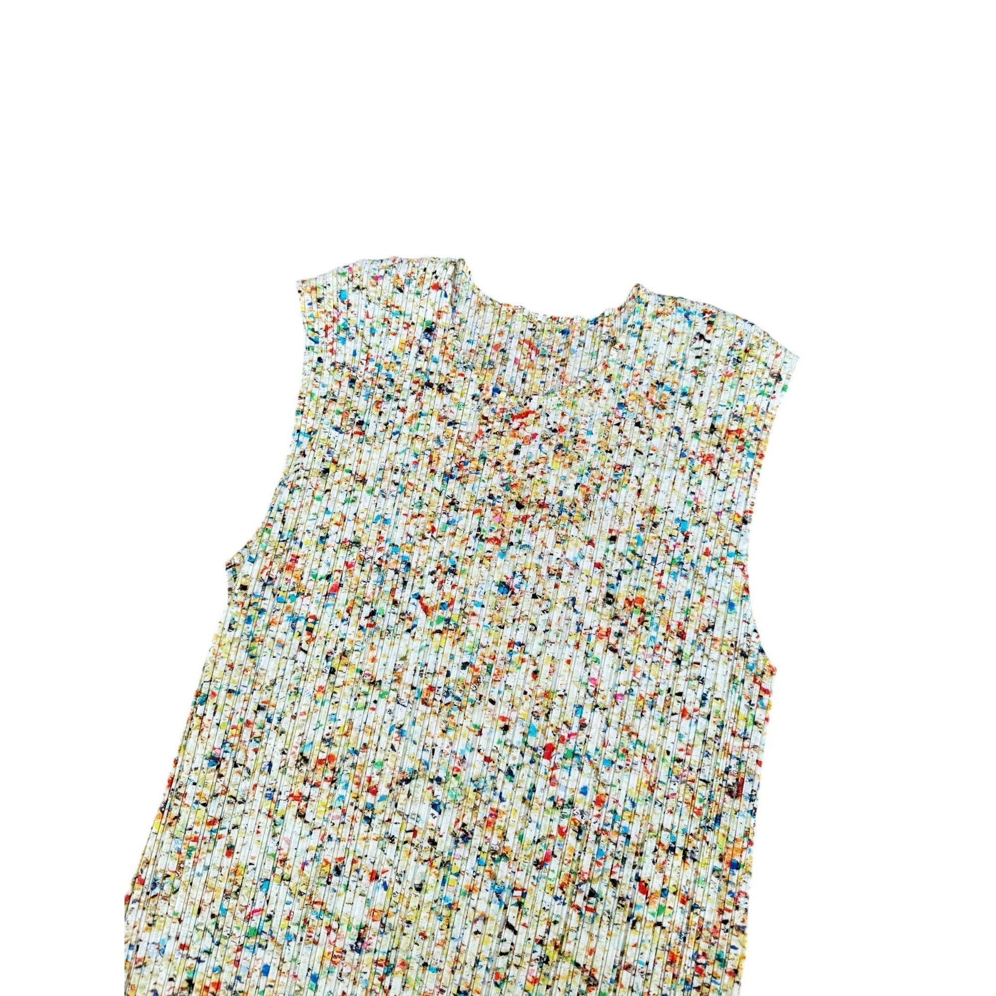 Issey Miyake Pleats Please Splattered Top Size M / US 6-8 / IT 42-44 - 2 Thumbnail