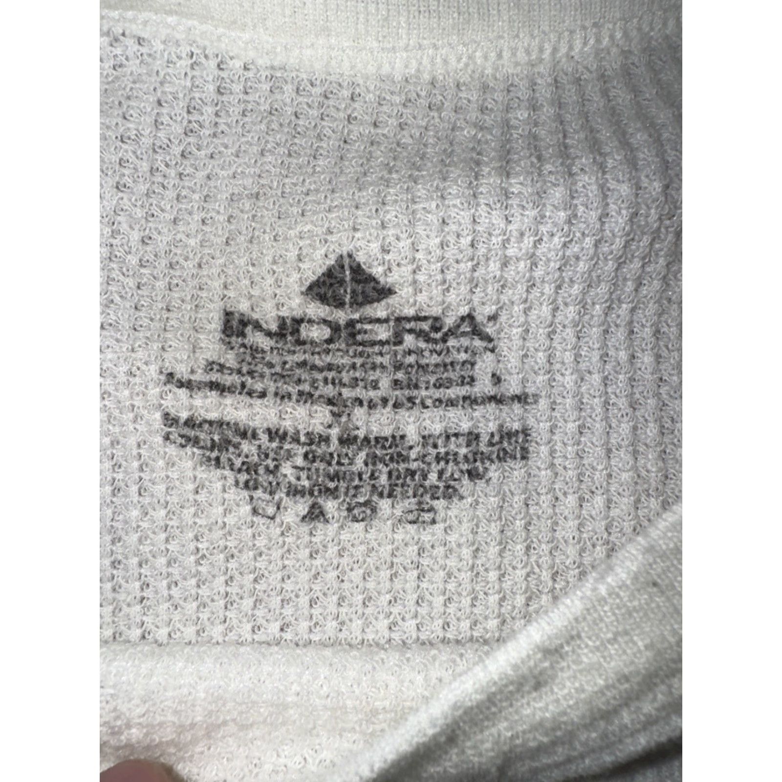 Layer 8 VINTAGE Indera Thermal Long Sleeve Shirt White XL Crew Neck Mens T-Shirt Waffle Knit 90s Grunge Outdoor Layering 18X27 Size US XL / EU 56 / 4 - 3 Thumbnail