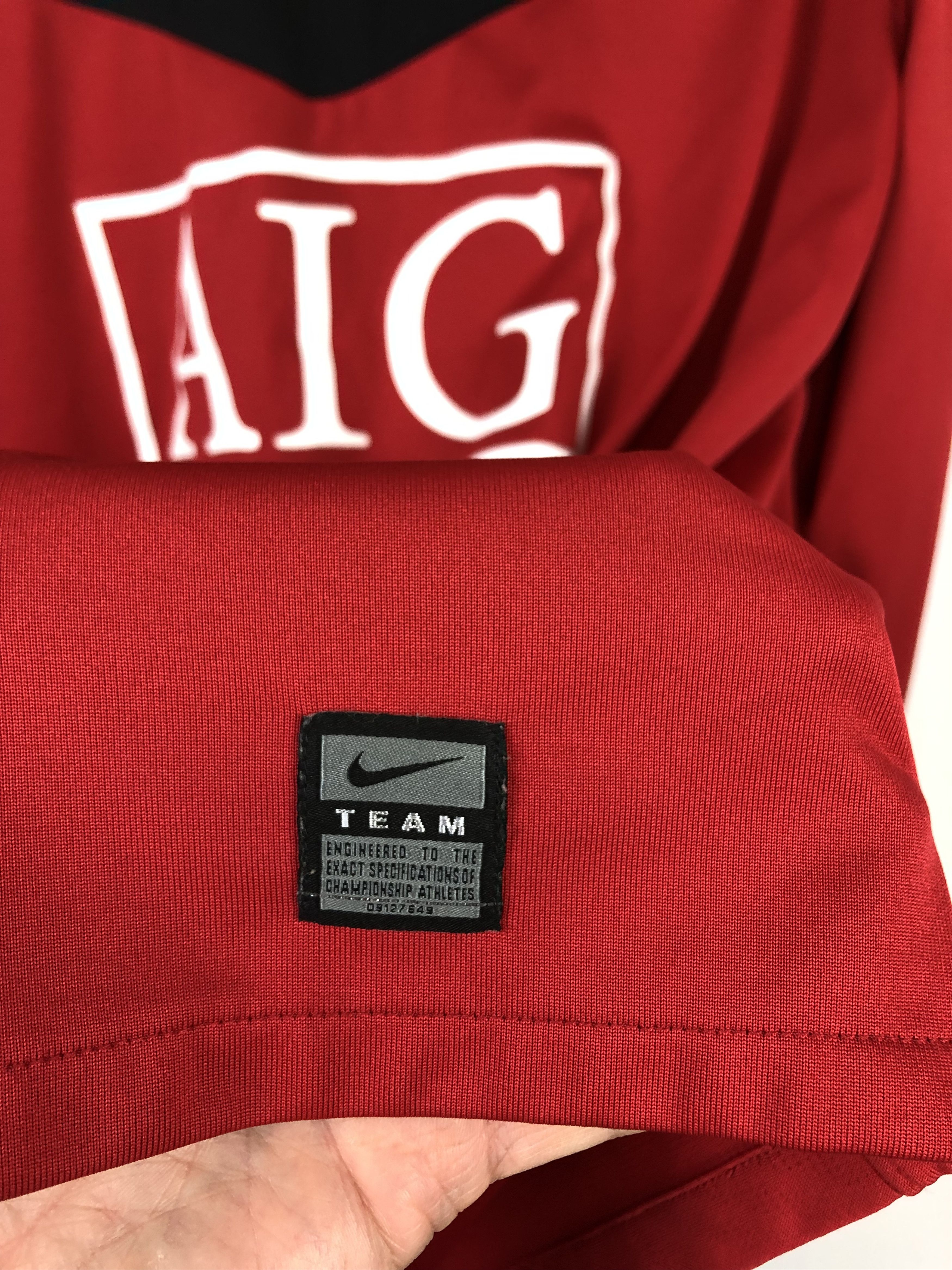 Nike Manchester United 2009 Shirt Nike #7 Owen Long Sleeve Size US L / EU 52-54 / 3 - 9 Thumbnail