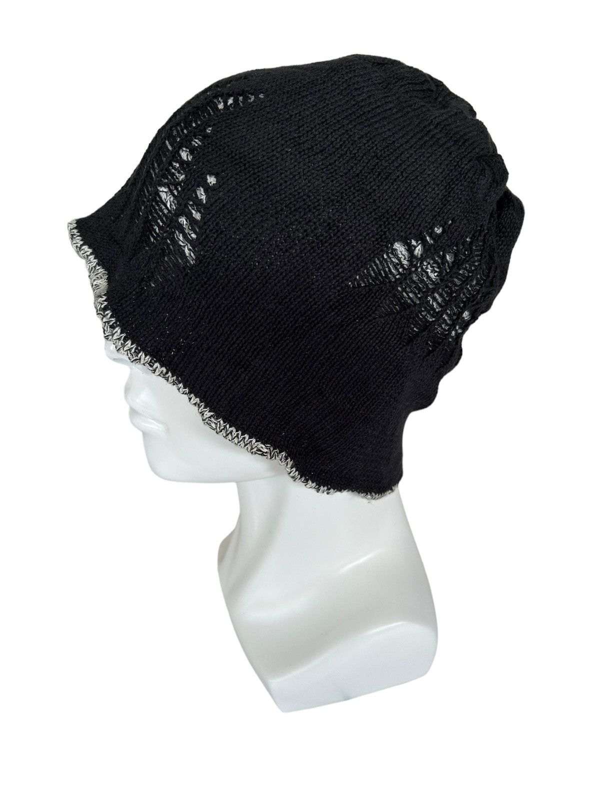Japanese Brand × Kapital × Vintage Distressed Punk Bondage Style Reversible Beanie Hats🎌☠️ Size ONE SIZE - 6 Thumbnail