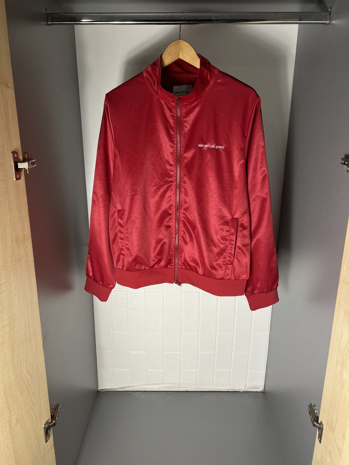 Mki Miyuki Zoku MKI MIYUKI ZOKU TRACK ZIP JACKET LIGHT SPORTSWEAR Y2K Size US M / EU 48-50 / 2 - 6 Thumbnail