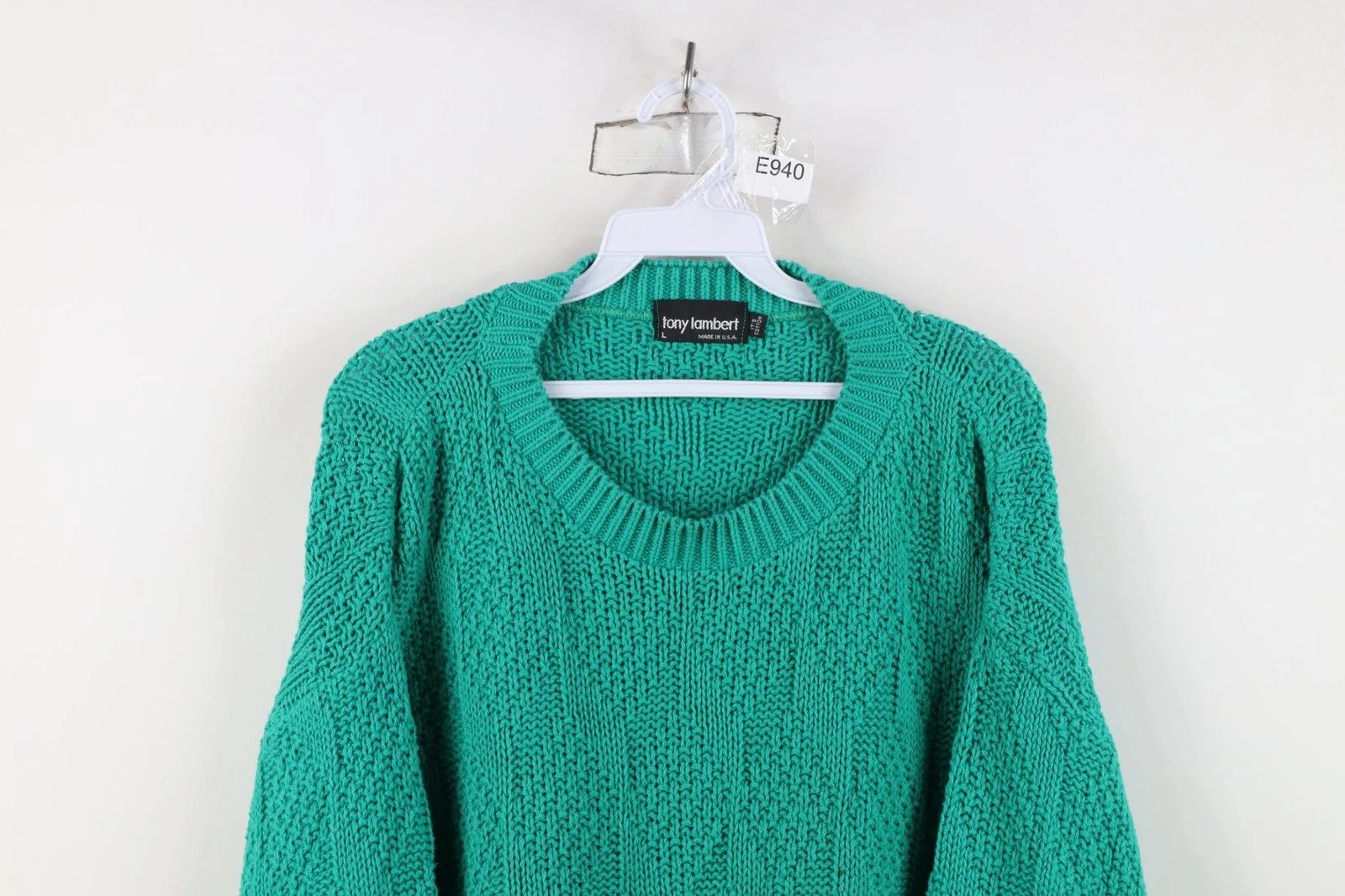 Vintage Vintage 90s Streetwear Cotton Knit Crewneck Sweater USA Size US L / EU 52-54 / 3 - 2 Thumbnail