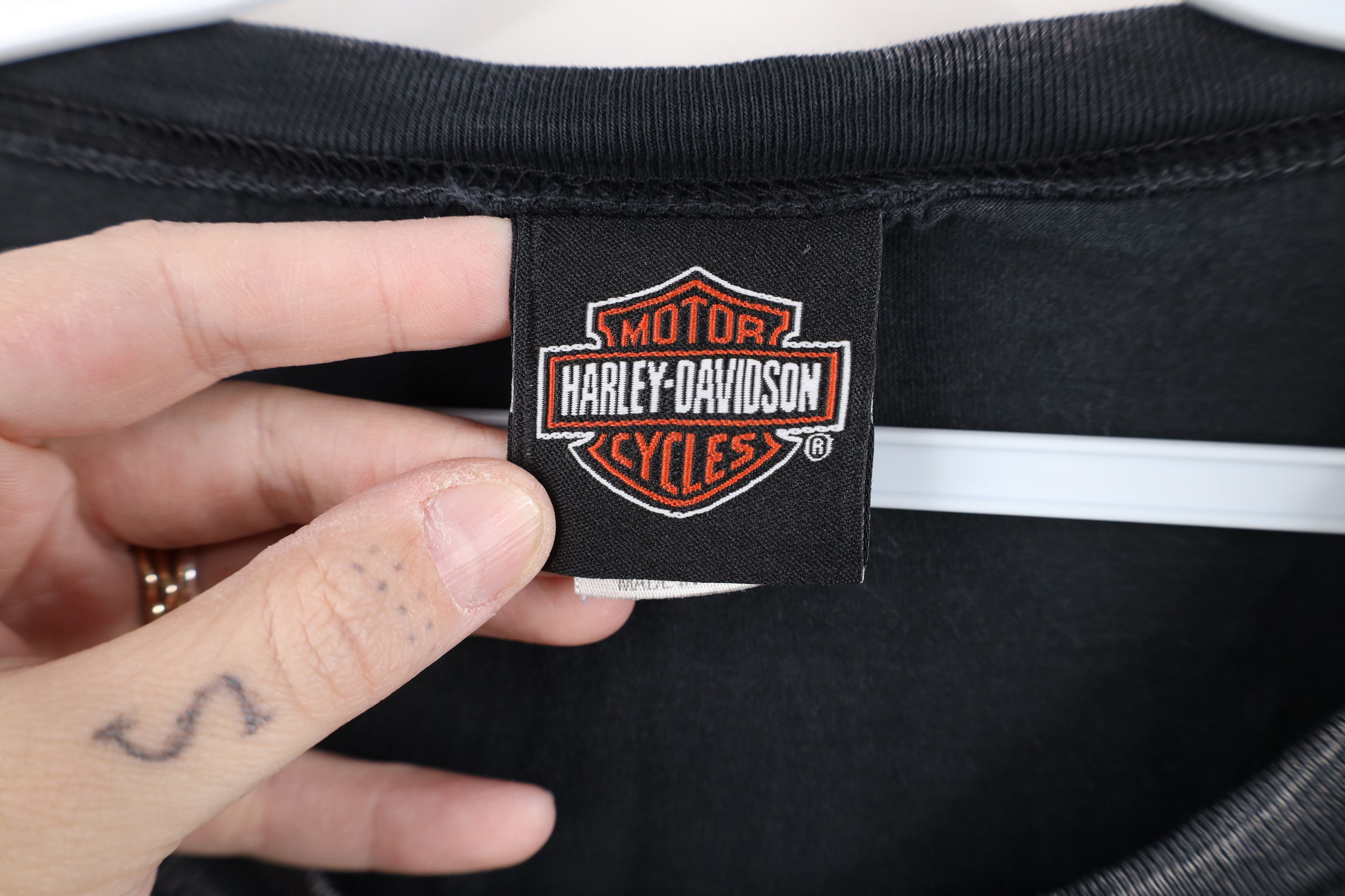 Harley Davidson Vintage Y2K Harley Davidson Wash Long Sleeve T-Shirt USA Size US XXL / EU 58 / 5 - 8 Thumbnail