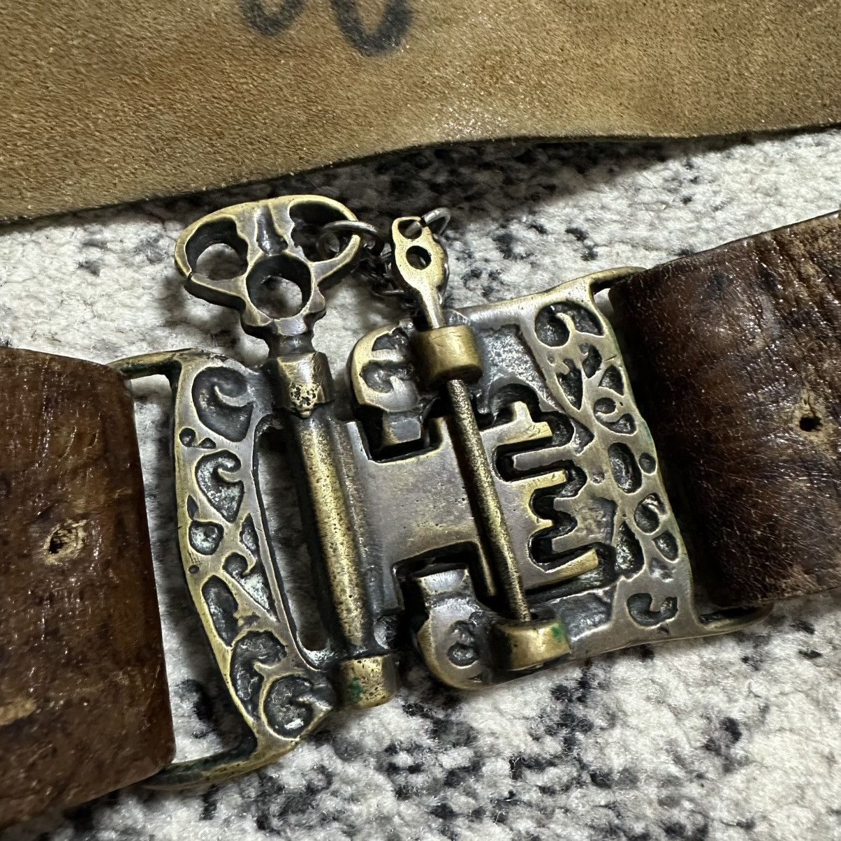 Vintage Super Rare Exclusive Vintage Avangarde Y2K belt Lock Size ONE SIZE - 2 Thumbnail