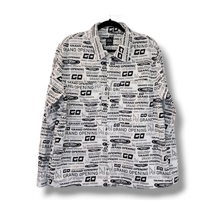 Zara Zara Men's Grand Opening Black & White Button Down Shirt Grailed