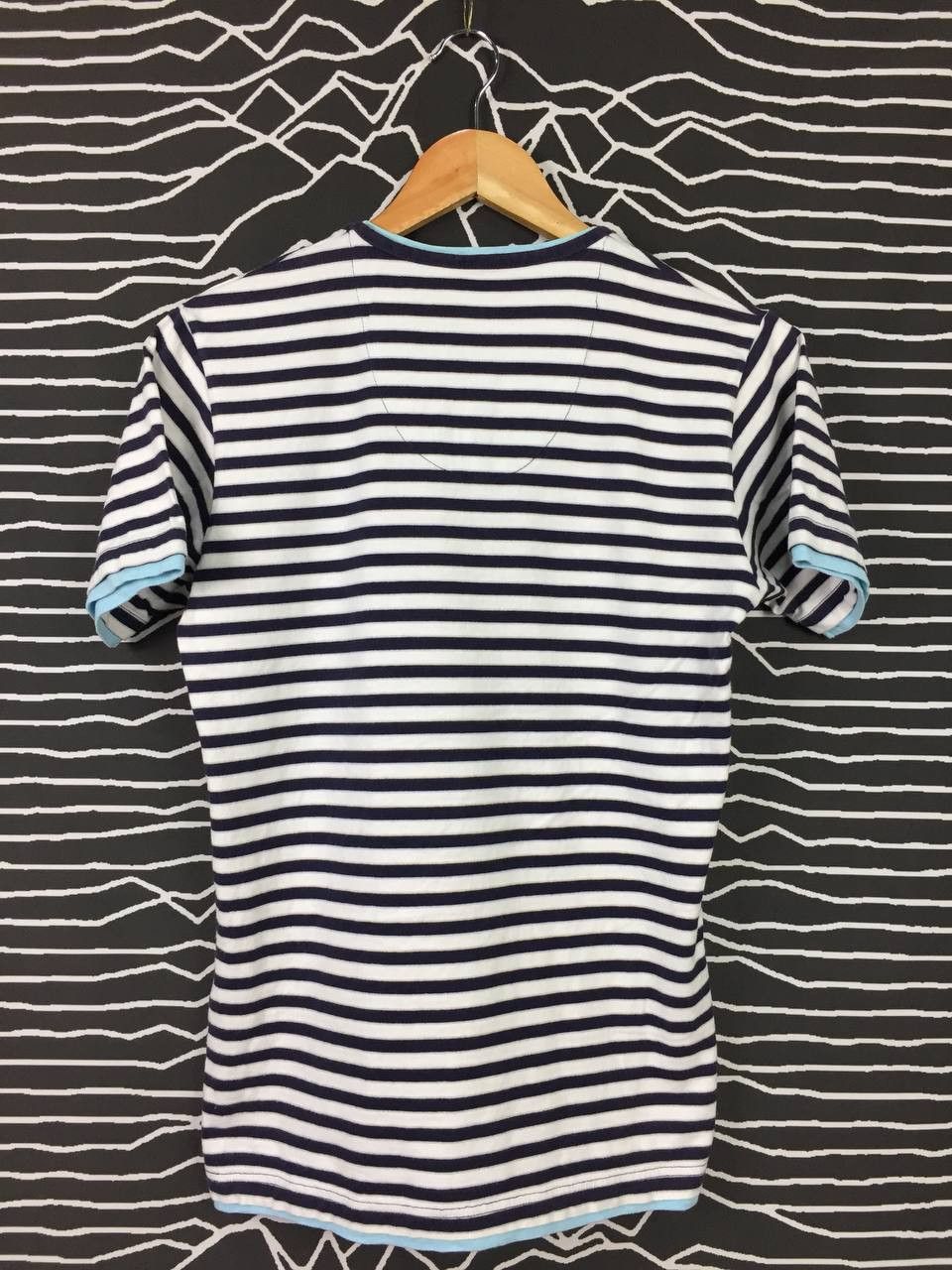 R.Newbold R.Newbold Paul Smith Nautical Striped V-Neck Tee Size US S / EU 44-46 / 1 - 4 Thumbnail