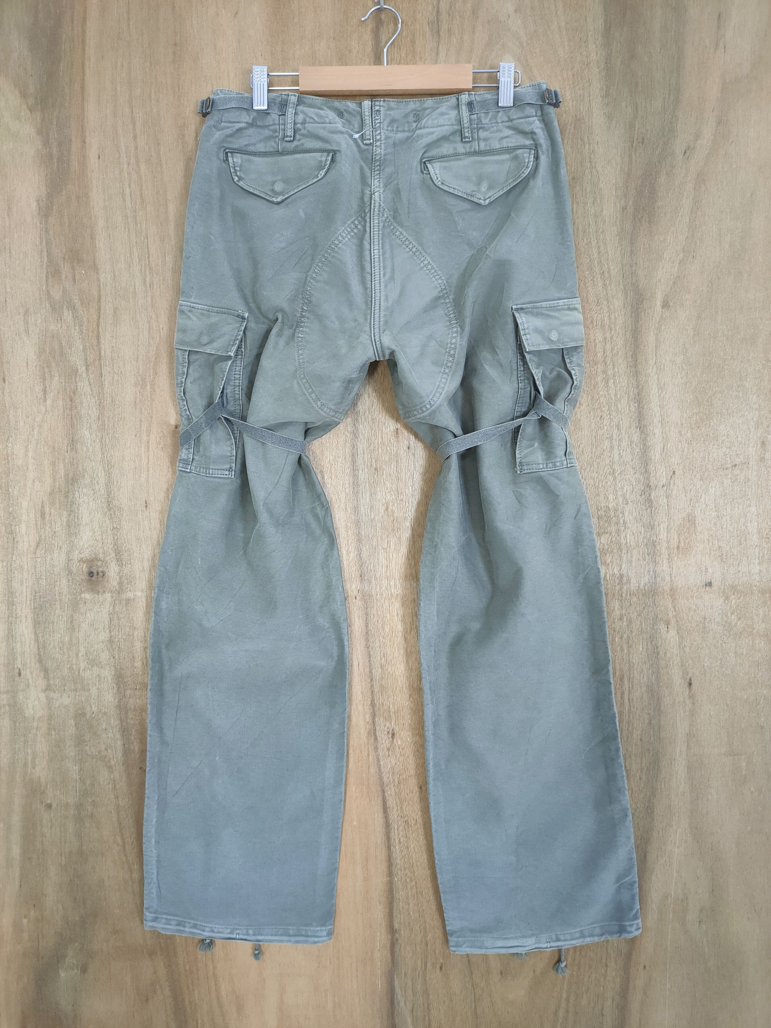 Japanese Brand × Vintage W32×32 VINTAGE AKM FADED BONDAGE CARGO PANTS Size US 32 / EU 48 - 8 Thumbnail
