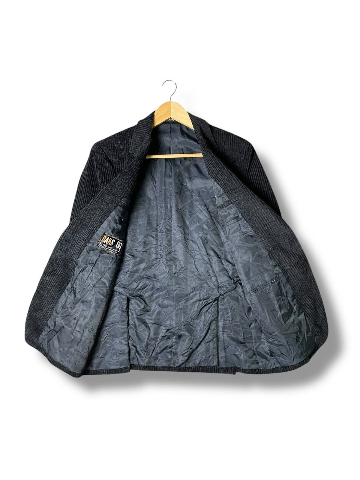 DAKS × Designer × Vintage Daks England Corduroy Blazer Coat (55) Size US XXS / EU 40 - 2 Thumbnail