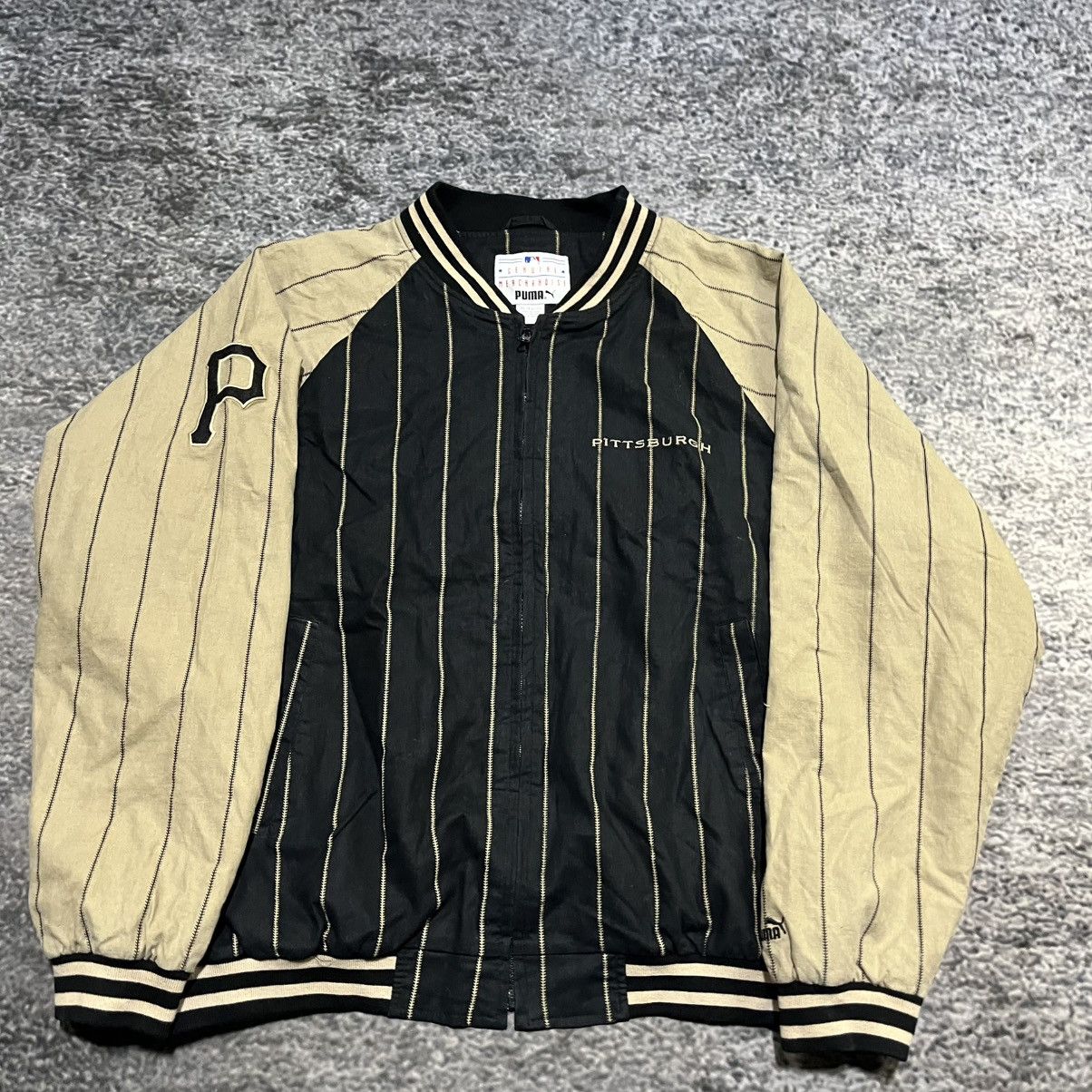 Puma Vintage Pittsburgh Pirates MLB Puma Varsity Bomber Jacket XL Size US XL / EU 56 / 4 - 3 Thumbnail
