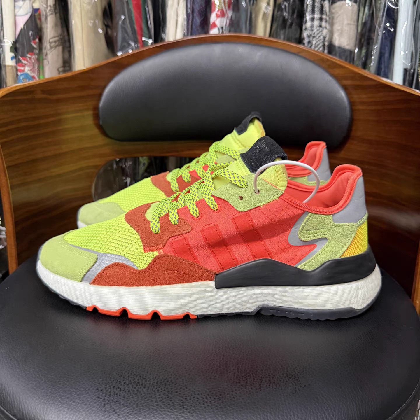 Adidas adidas Nite Jogger Road Safety Yellow Orange Sneakers Size US 11.5 / EU 44-45 - 8 Thumbnail
