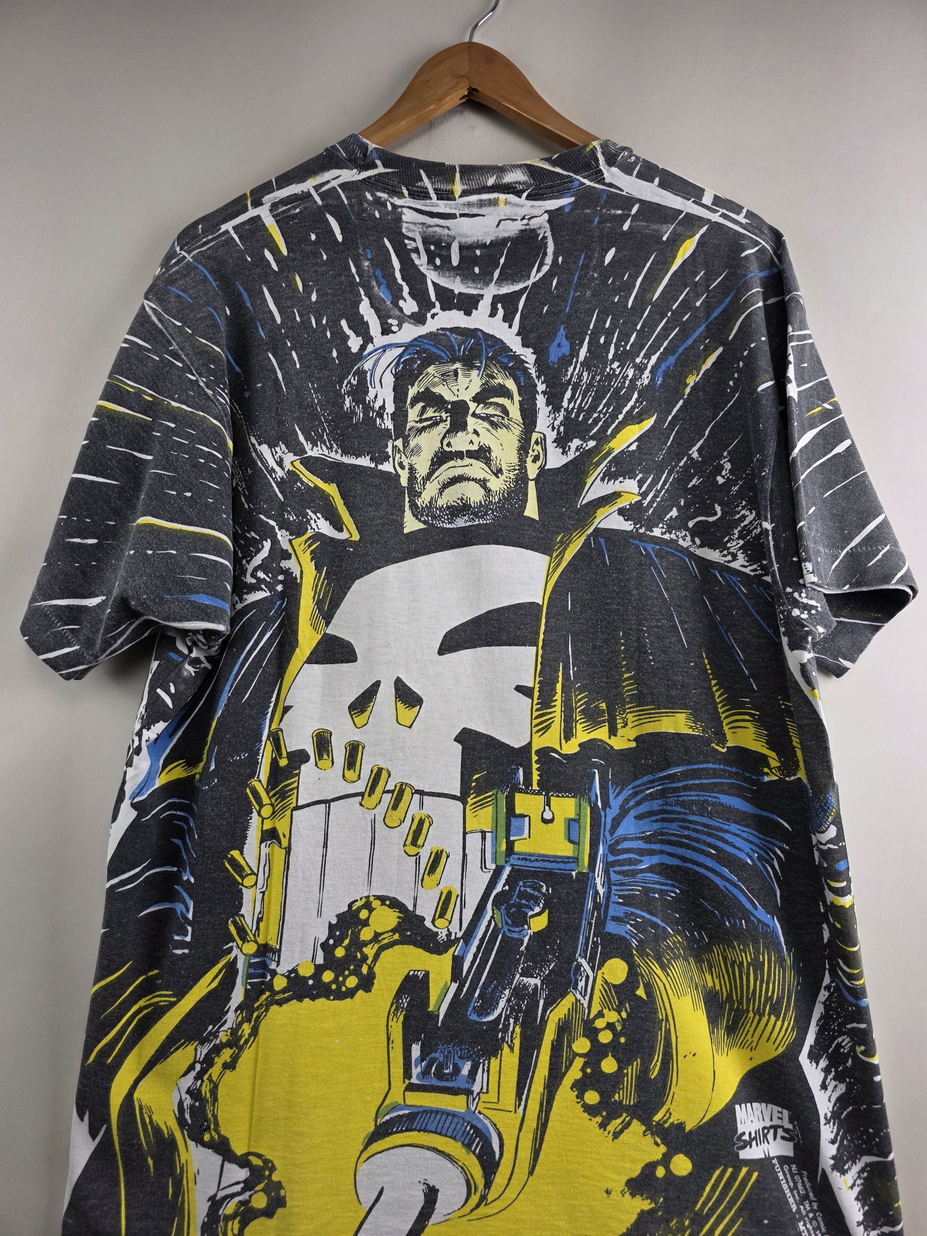 Marvel Comics × Vintage 1992 Marvel Comics Punisher Mega print XL 23" 31.5" Size US XL / EU 56 / 4 - 8 Thumbnail