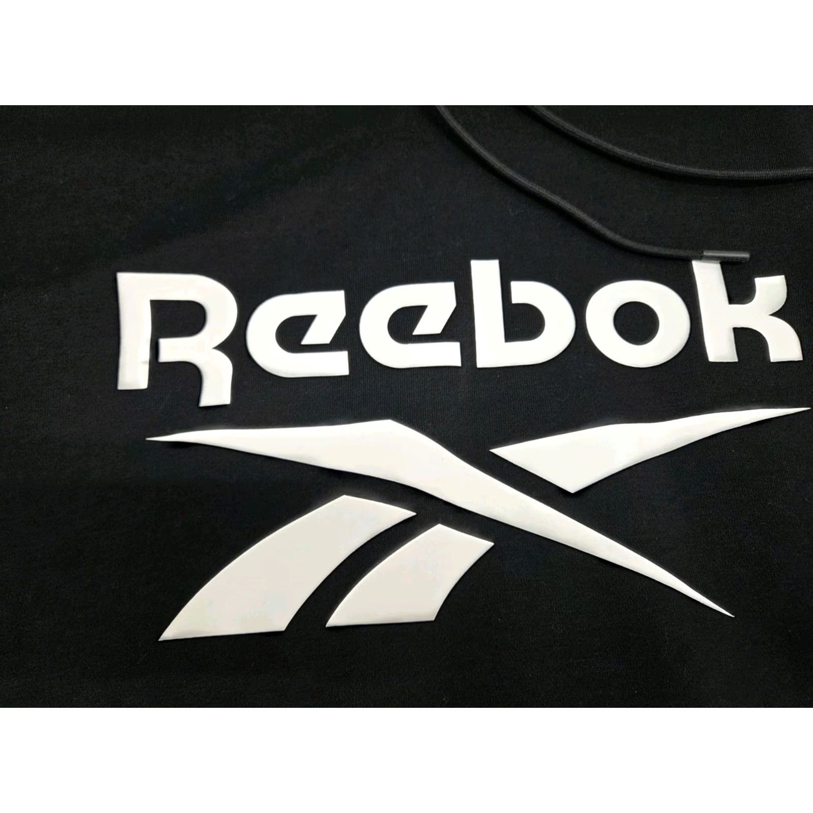 Reebok NWT Reebok Mens Long Sleeve Black Regular Core Hoodie L Pullover Hooded Graphic Print Logo Mens Clothing Size US L / EU 52-54 / 3 - 5 Thumbnail