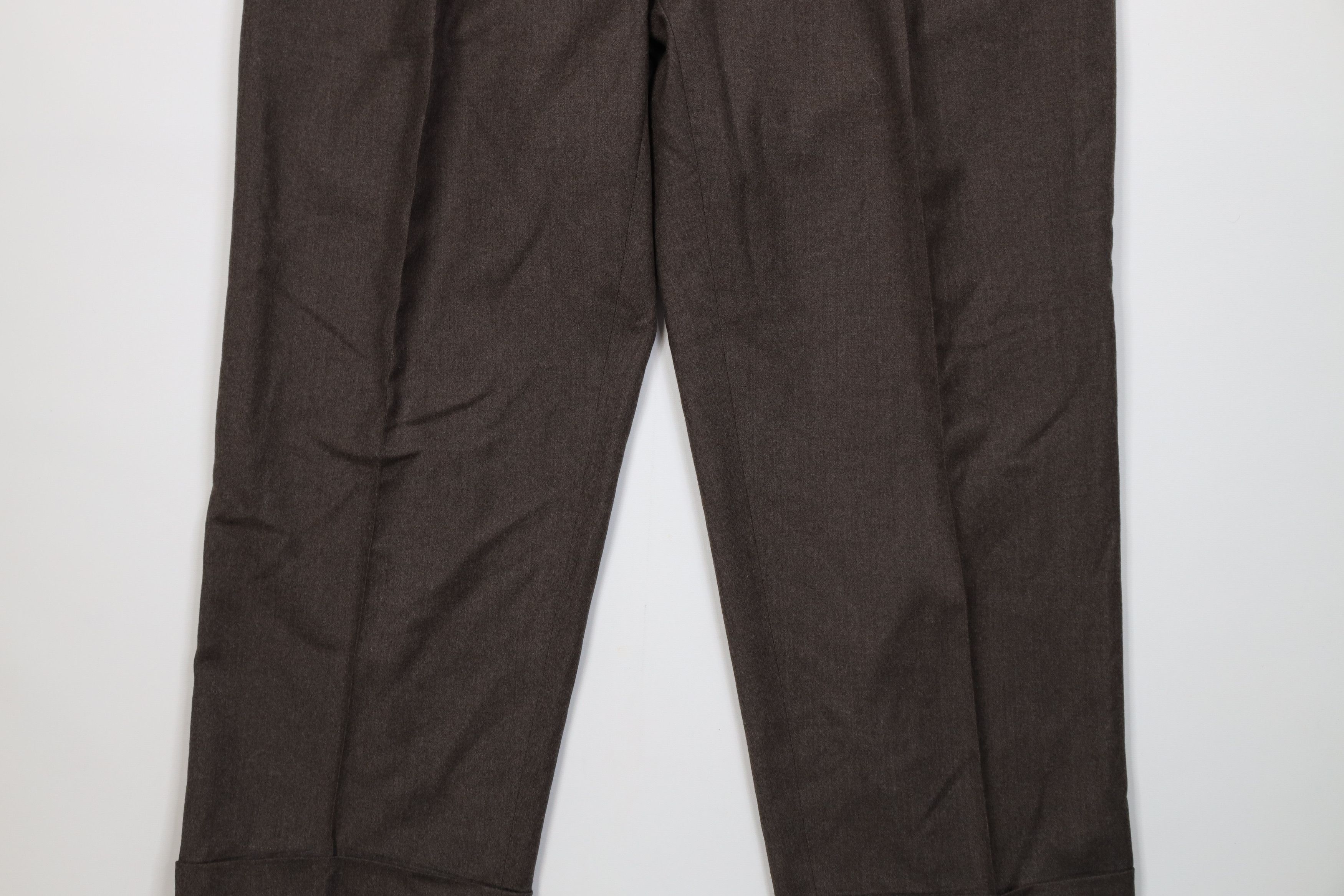 Vintage Vintage Streetwear Blend Knit Wide Leg Chino Pants Brown Size US 38 / EU 54 - 3 Thumbnail