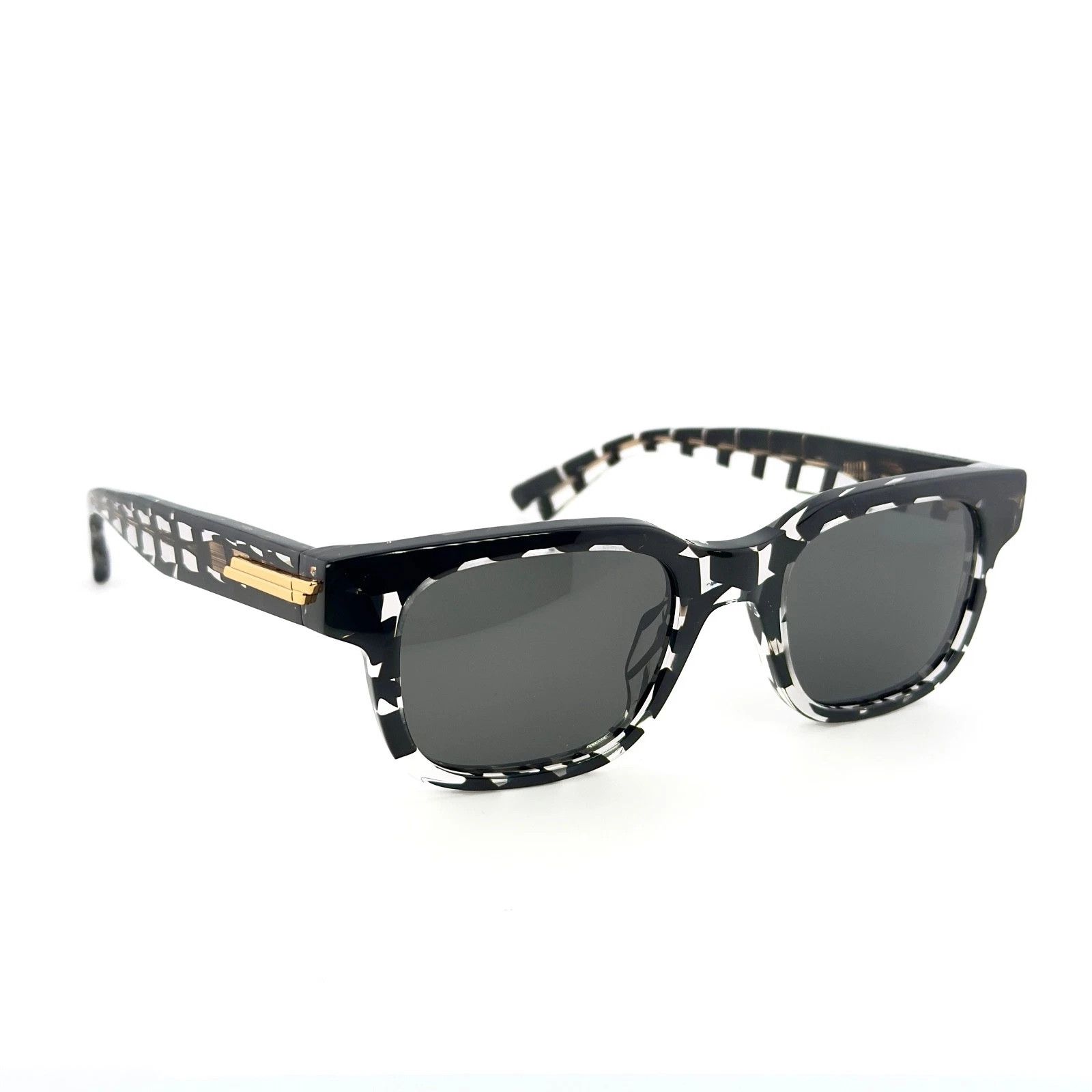 Bottega Veneta BOTTEGA VENETA 1411 BV1411S Black Unisex Sunglass 004 Size ONE SIZE - 7 Thumbnail