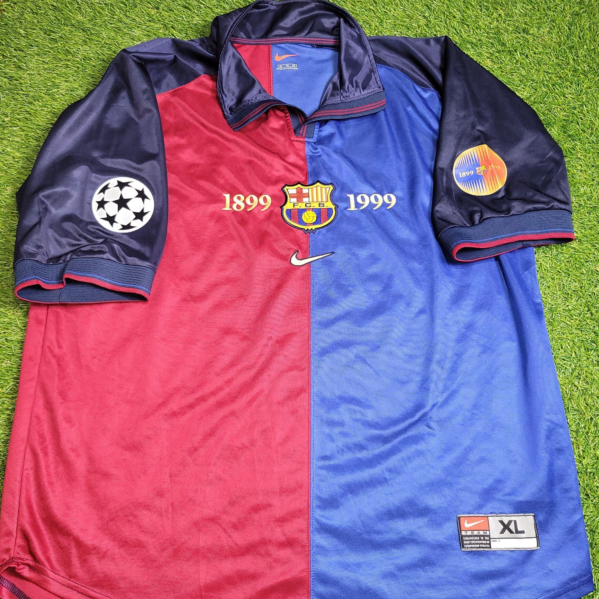 Nike Guardiola Barcelona Centenary 1999 2000 Soccer Jersey XL Size US XL / EU 56 / 4 - 2 Thumbnail