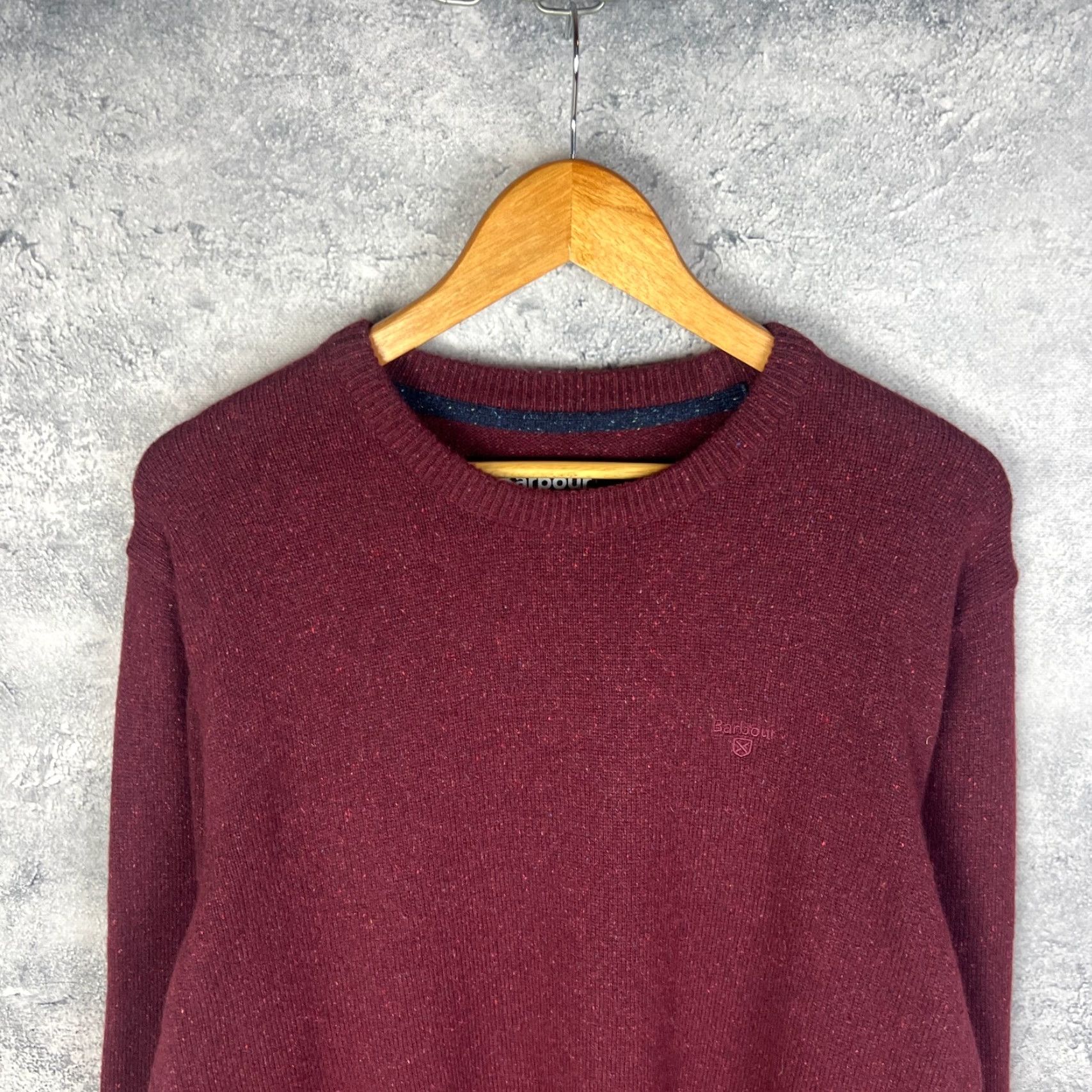 Barbour Barbour Men’s Sweater Pullover Red Wool Viscose Silk Size L Size US L / EU 52-54 / 3 - 2 Thumbnail