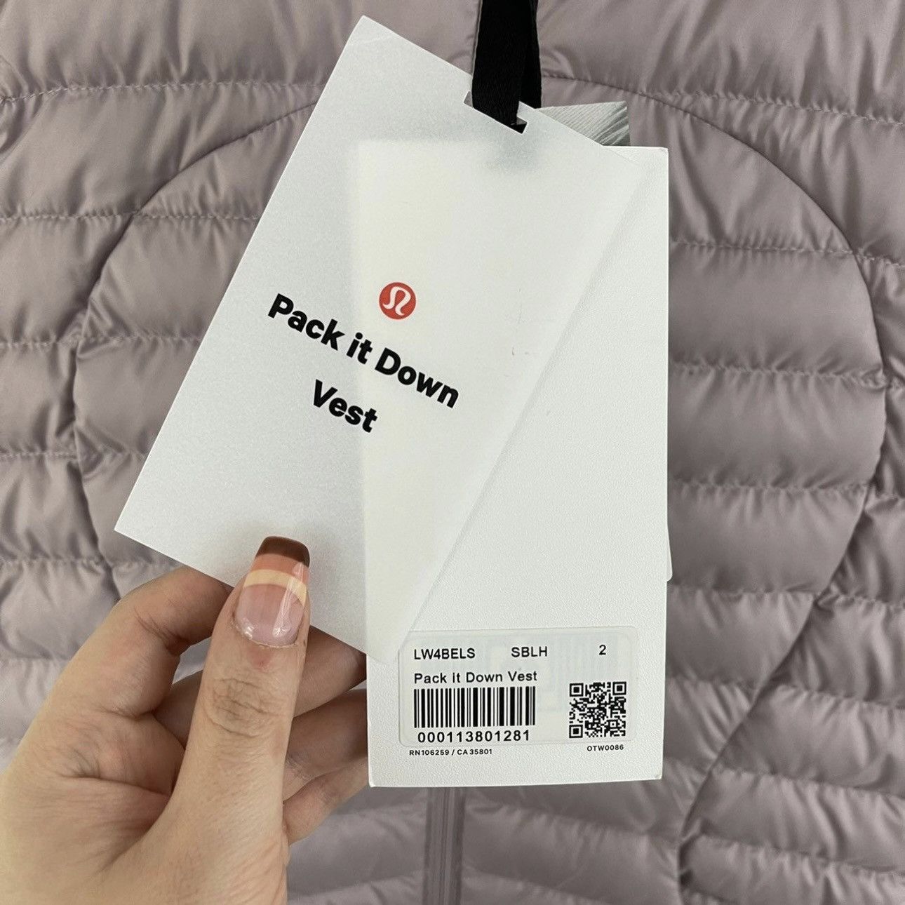 Lululemon LULULEMON Mauve Blush Pink Pack It Down Vest Sz 2 NEW Size XS / US 0-2 / IT 36-38 - 6 Thumbnail