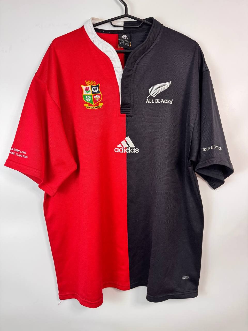Adidas New Zealand All Blacks Rugby 2005 Tour Edition Jersey Sz XL Size US XL / EU 56 / 4 - 1 Thumbnail