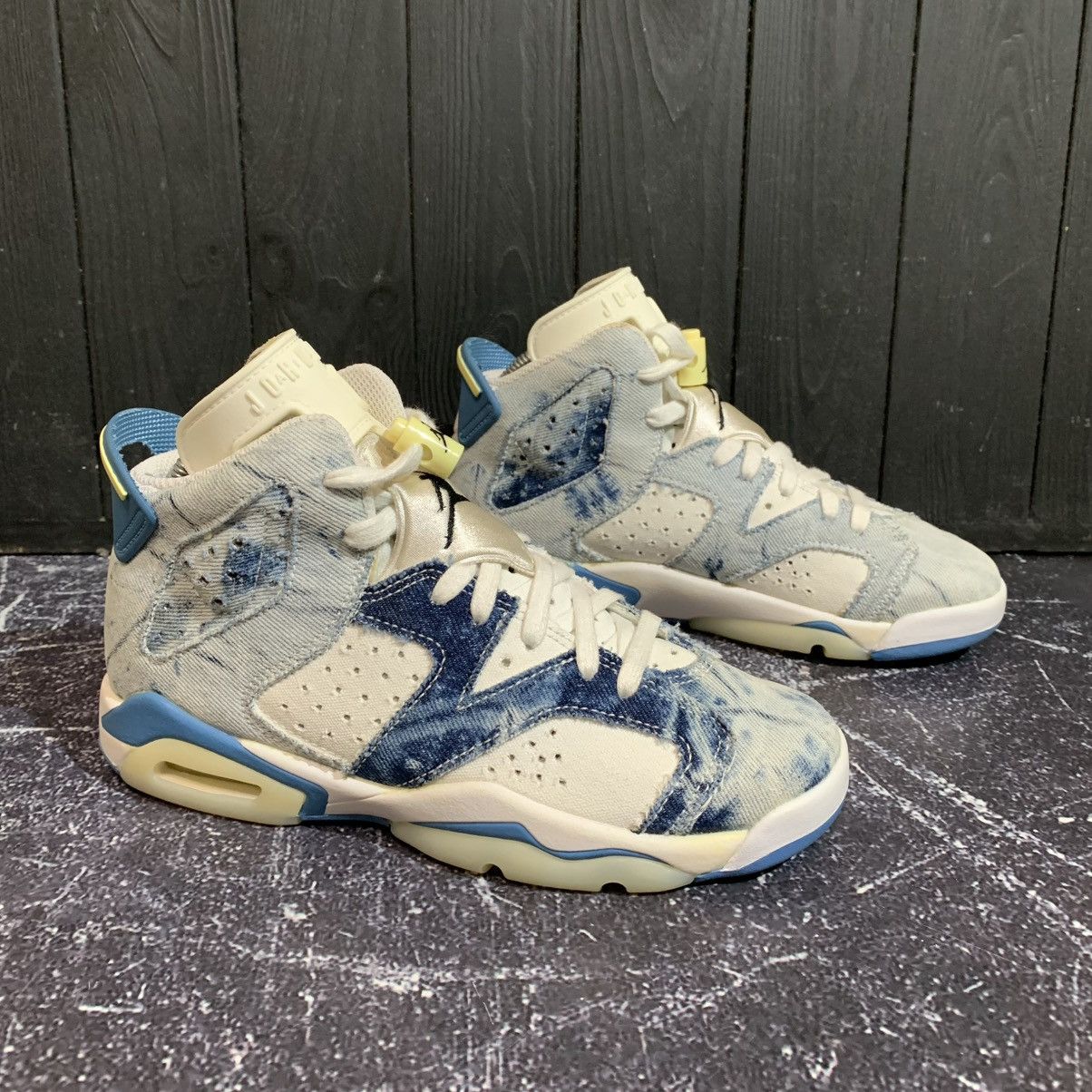Nike Nike Air Jordan 6 Retro Washed Denim Size 37.5 EU 5 YUS Size US 7.5 / IT 37.5 - 3 Thumbnail