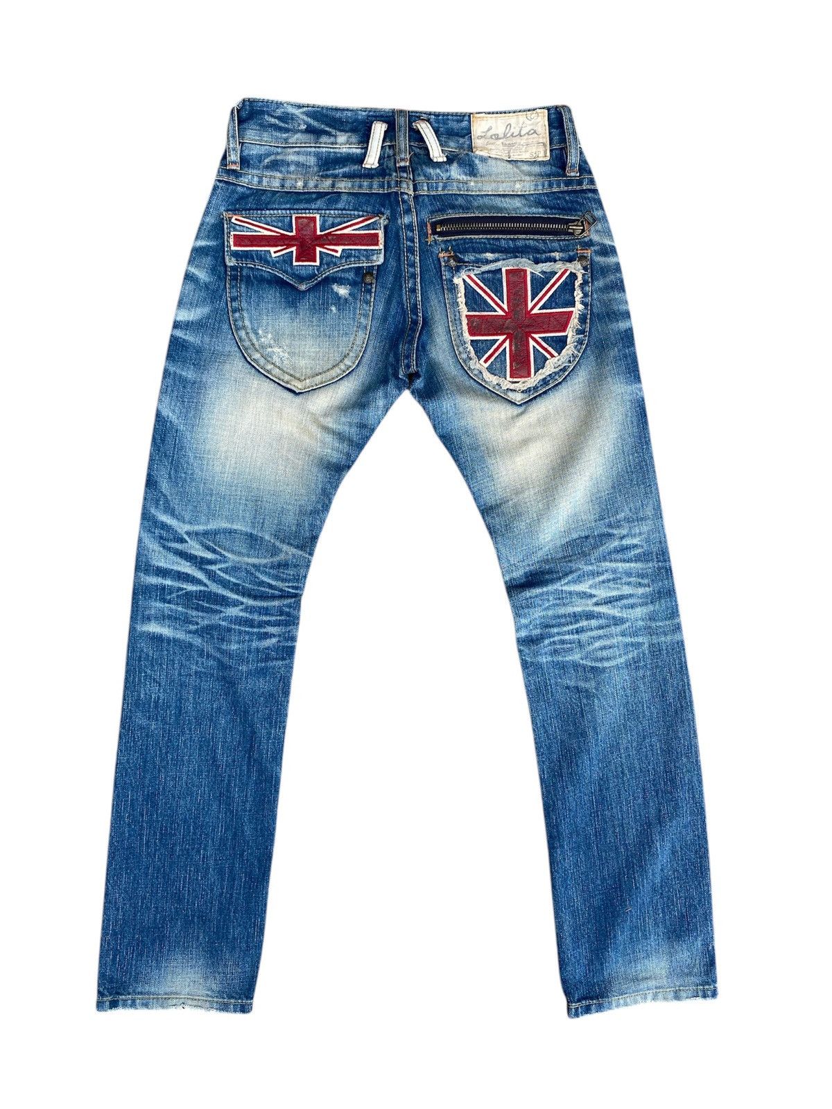 If Six Was Nine × Japanese Brand × Le Grande Bleu (L.G.B.) Yoshimoto Nara x Lolita Jeans Distressed Pants Size US 30 / EU 46 - 1 Thumbnail