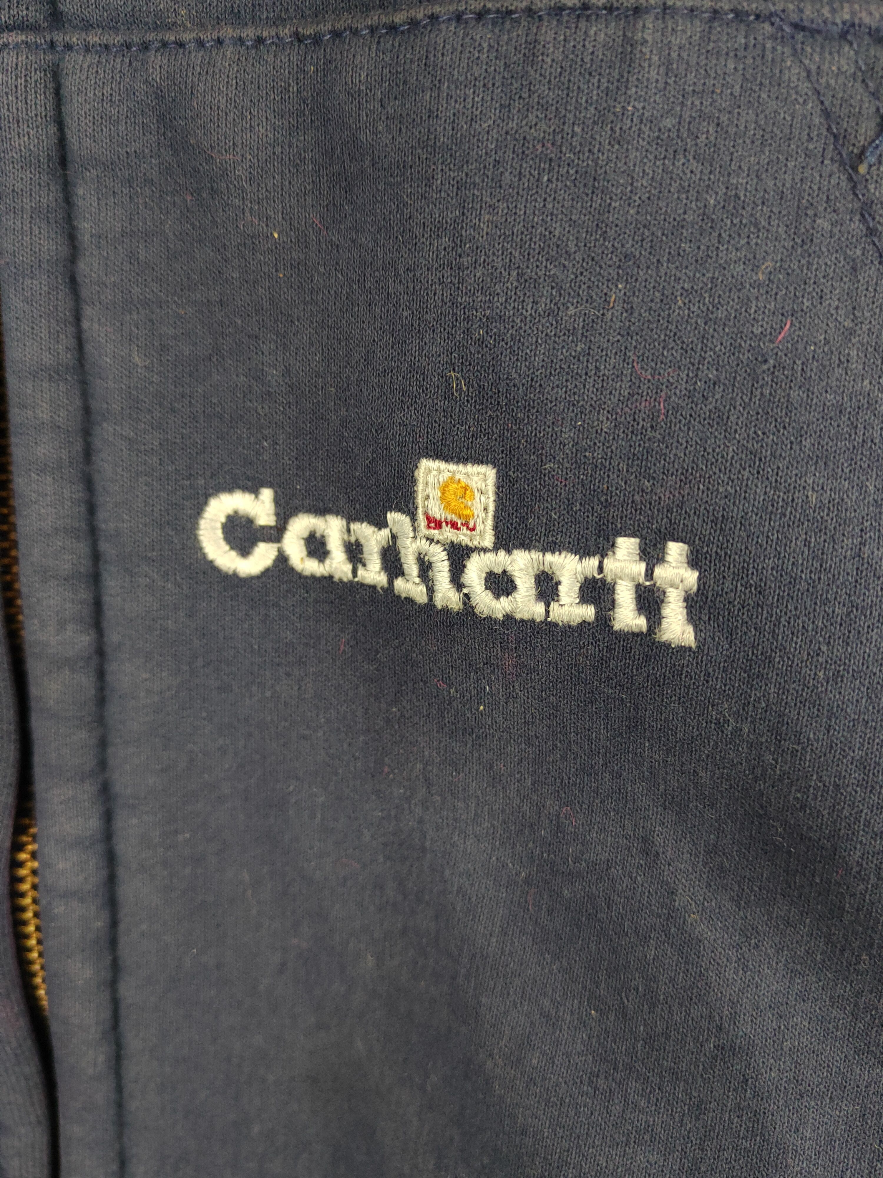 Carhartt DL Carhartt vintage Navy Hoodie Sweaters dikmat #W2153 Size US XL / EU 56 / 4 - 6 Thumbnail