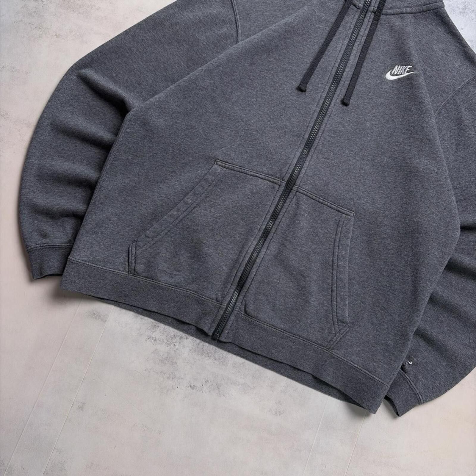 Nike Y2K Grey Nike Grunge Skater Zip Up Hoodie Size US M / EU 48-50 / 2 - 4 Thumbnail
