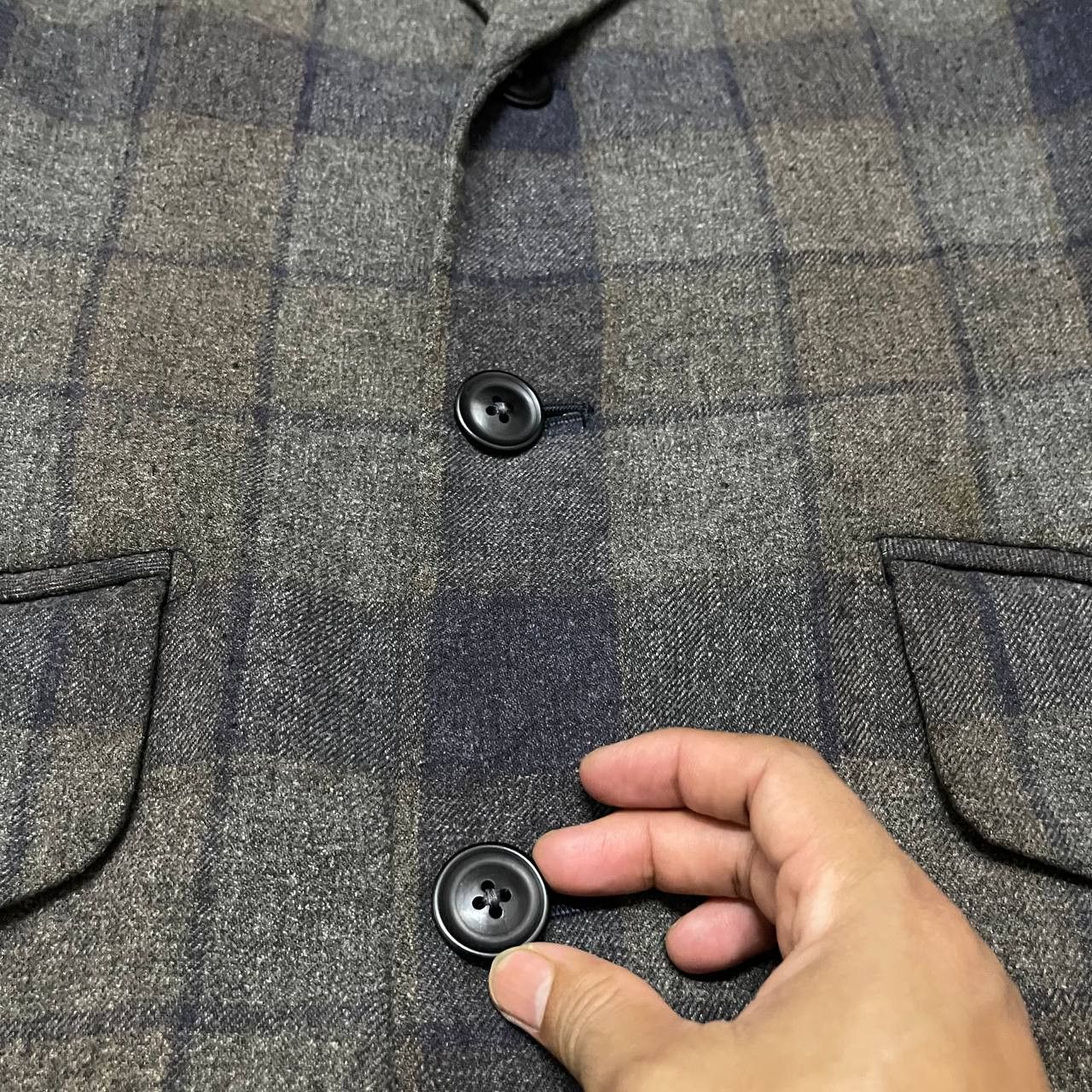 Japanese Brand 9CM Made In Japan Plaid Long Coat Size US M / EU 48-50 / 2 - 5 Thumbnail