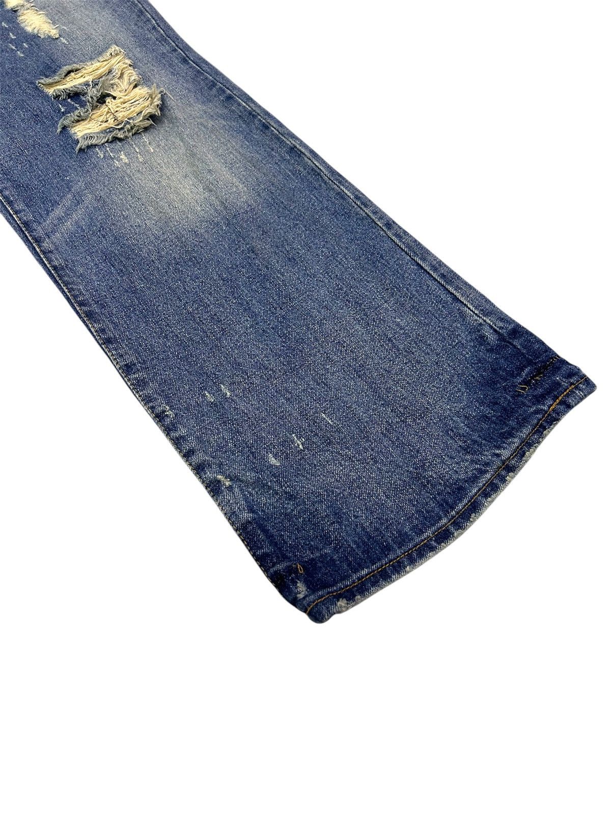 Abercrombie & Fitch × Vintage 💥 Vintage Abercrombie & Fitch Denim Distressed Punk Ripped Size US 34 / EU 50 - 7 Thumbnail